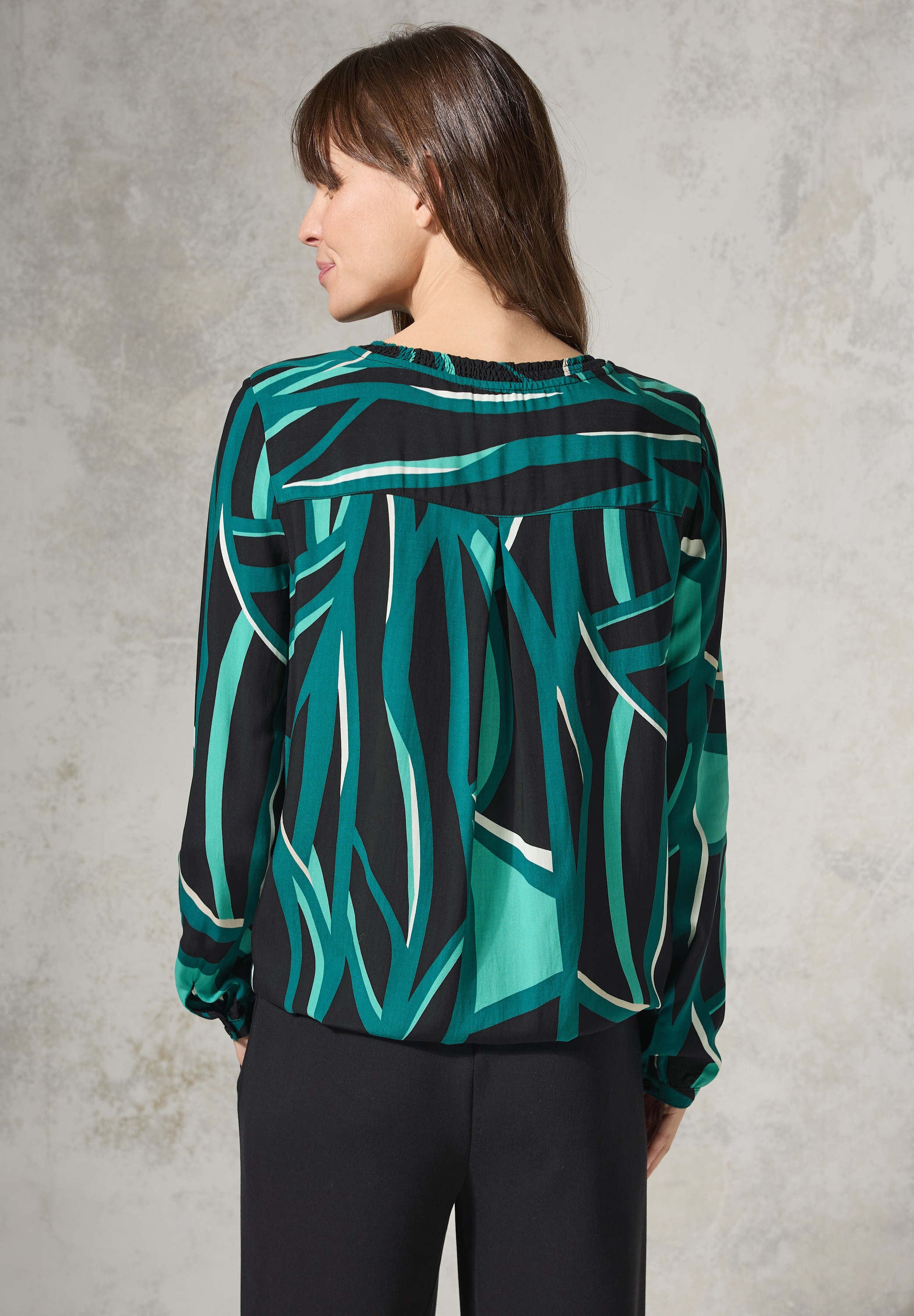 Cecil Langarmbluse, mit All-Over Print