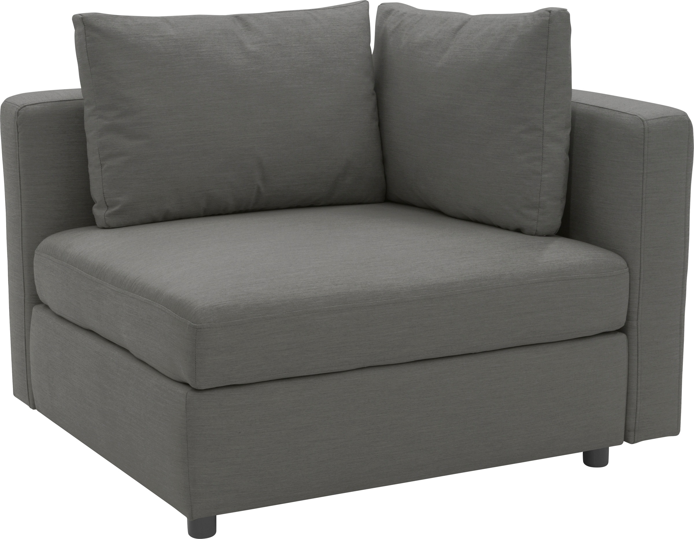 DOMO collection Sofa-Eckelement »Solskin, individuell erweiterbar/kombinierbar«, mit losen Kissen. Rücken- und Seitenteile als Stecksystem.