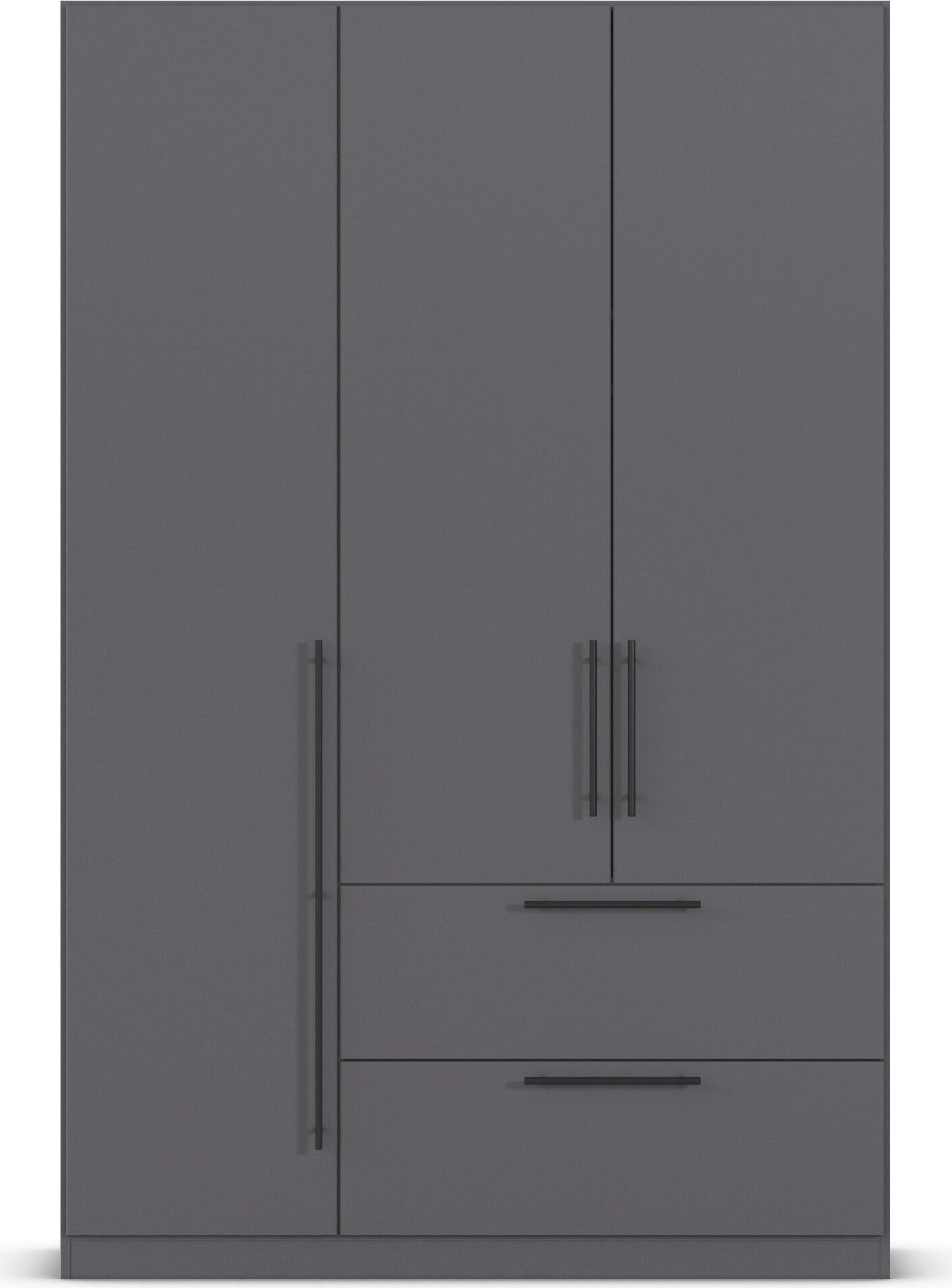 rauch Kleiderschrank »Drehtürenschrank Schrank Garderobe Wäscheschrank Schlafzimmer AVOLA«, (in 3 verschiedenen Ausstattungen BASIC/CLASSIC/PREMIUM), mit hochwertigen Stangengriffen aus Metall in Schwarz MADE IN GERMANY
