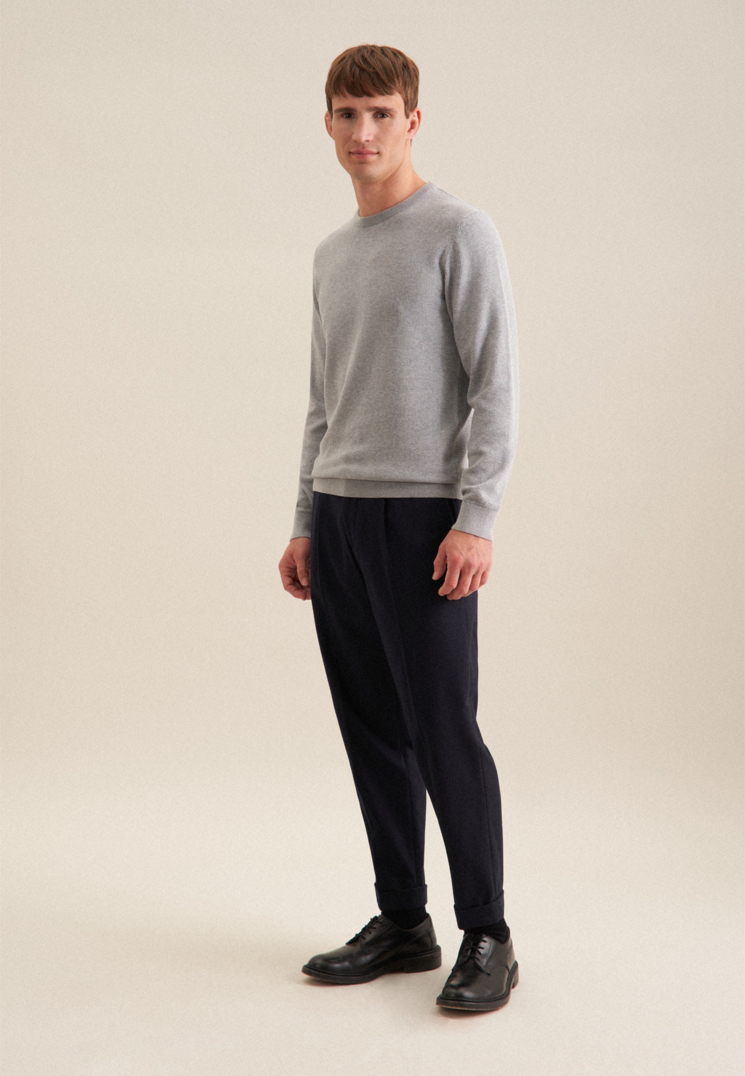 seidensticker Strickpullover »Schwarze Rose« 1/1 Rundhals