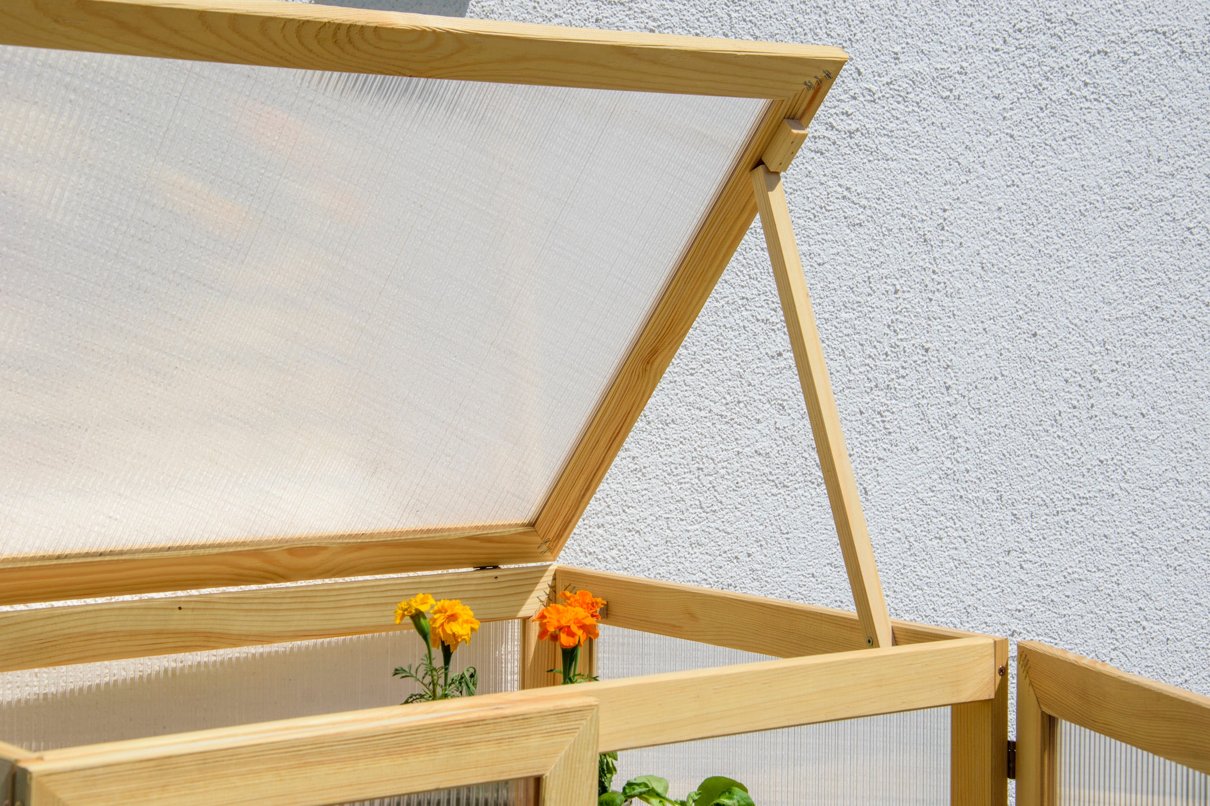 dobar Anzuchttopf »Dome«, großer Anzuchtschrank aus FSC®-zertifiziertem Kiefernholz