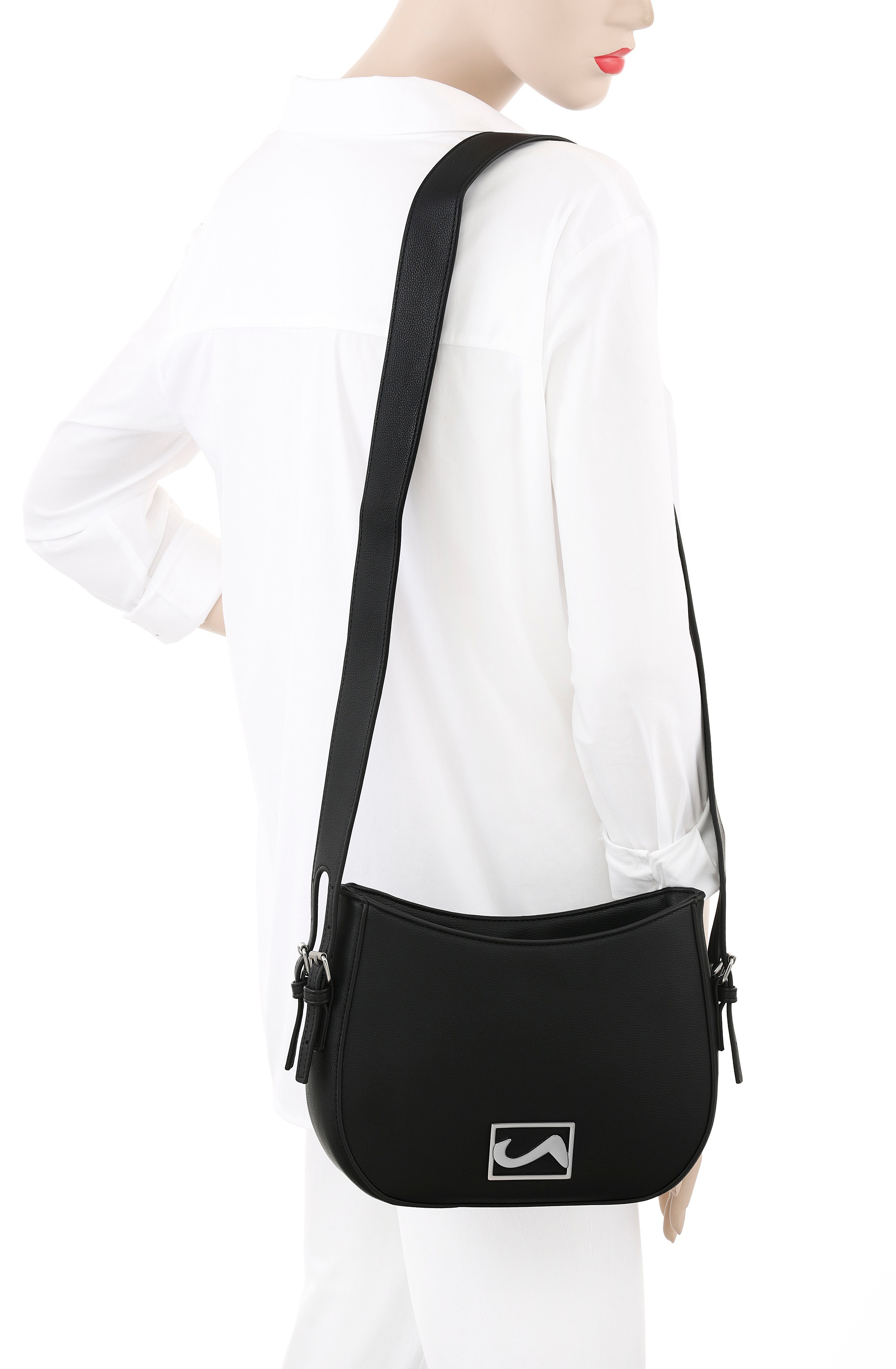 Ara Schultertasche, Saddle-Bag, Schultertasche mit Reißverschluss