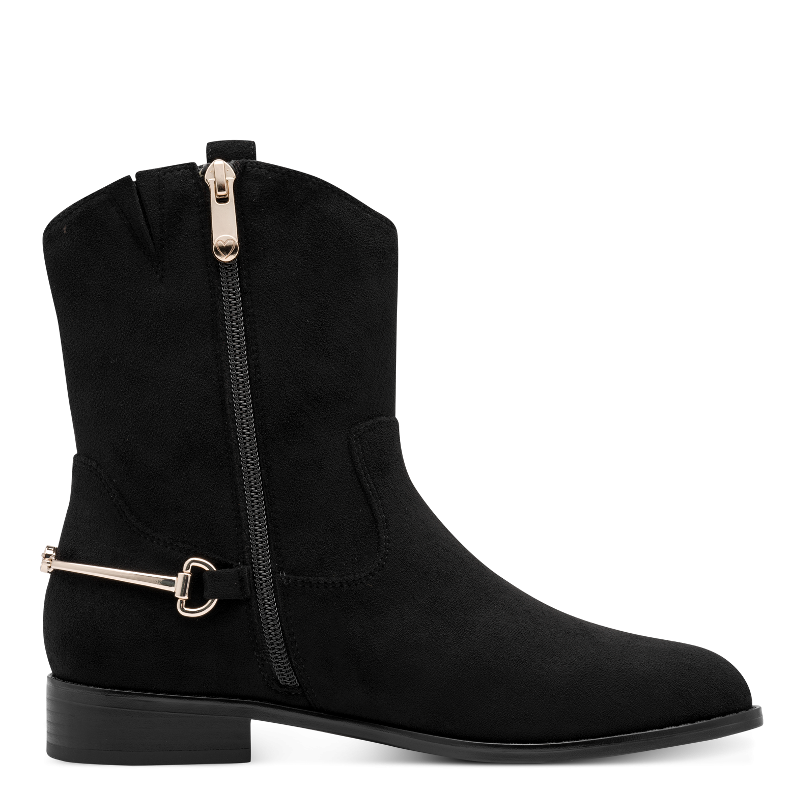 MARCO TOZZI Westernstiefelette  Ankle Boots, Cowboy Stiefel mit modischem Fersenschmuck
