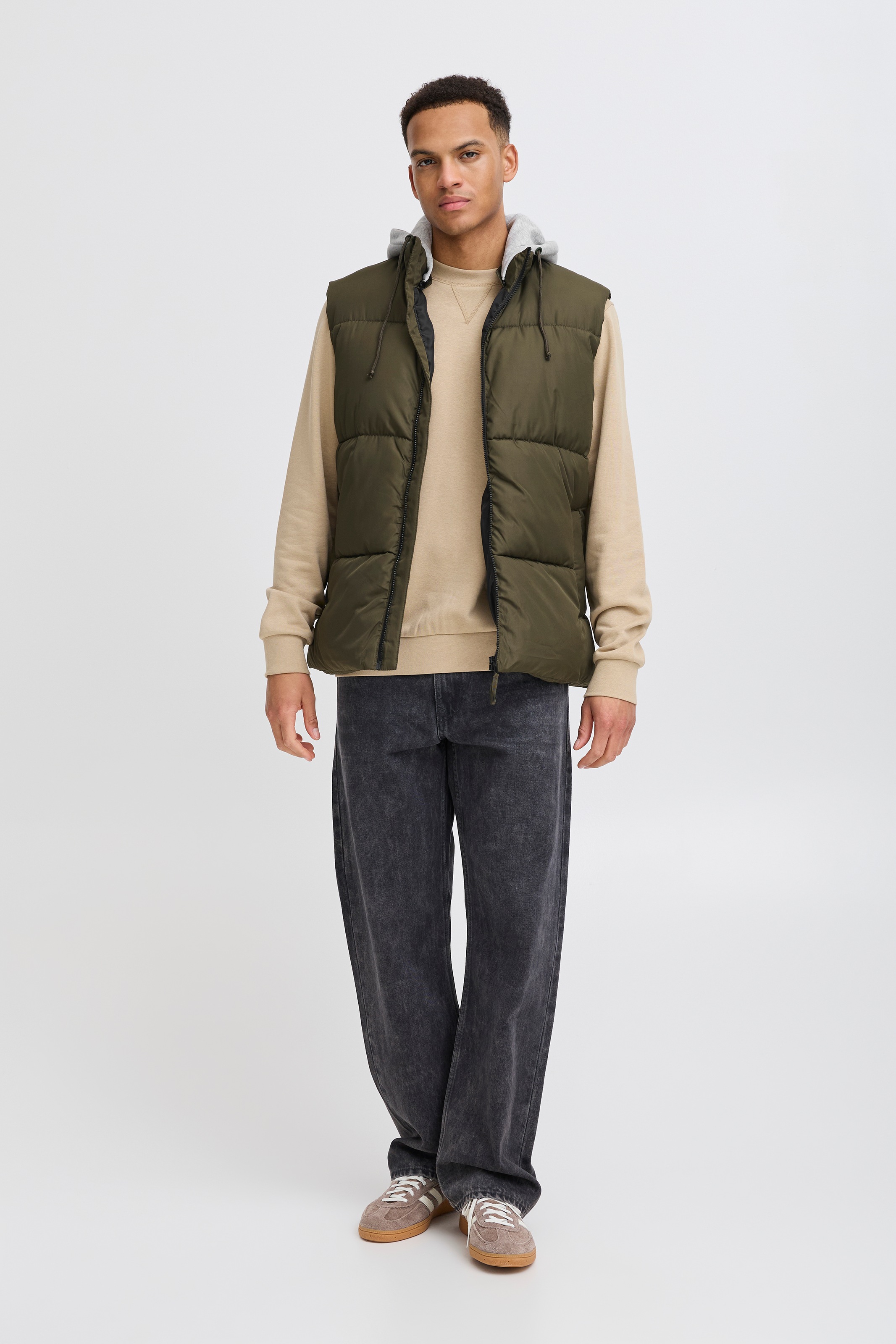 Blend Steppweste »BHELWIN vest w. jersey hood«