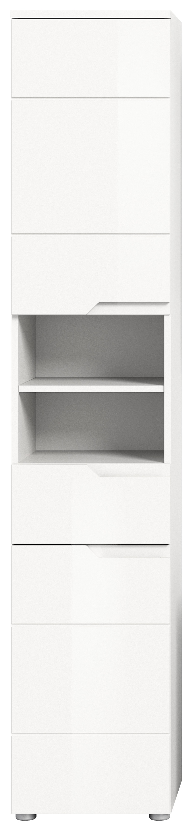 welltime Hochschrank »CAPRI, Höhe 193 cm, 2 Türen mit Soft-Close-Funktion, 1 Schubkasten« Mehrzweckschrank, Universalschrank, Badschrank, Badhochschrank