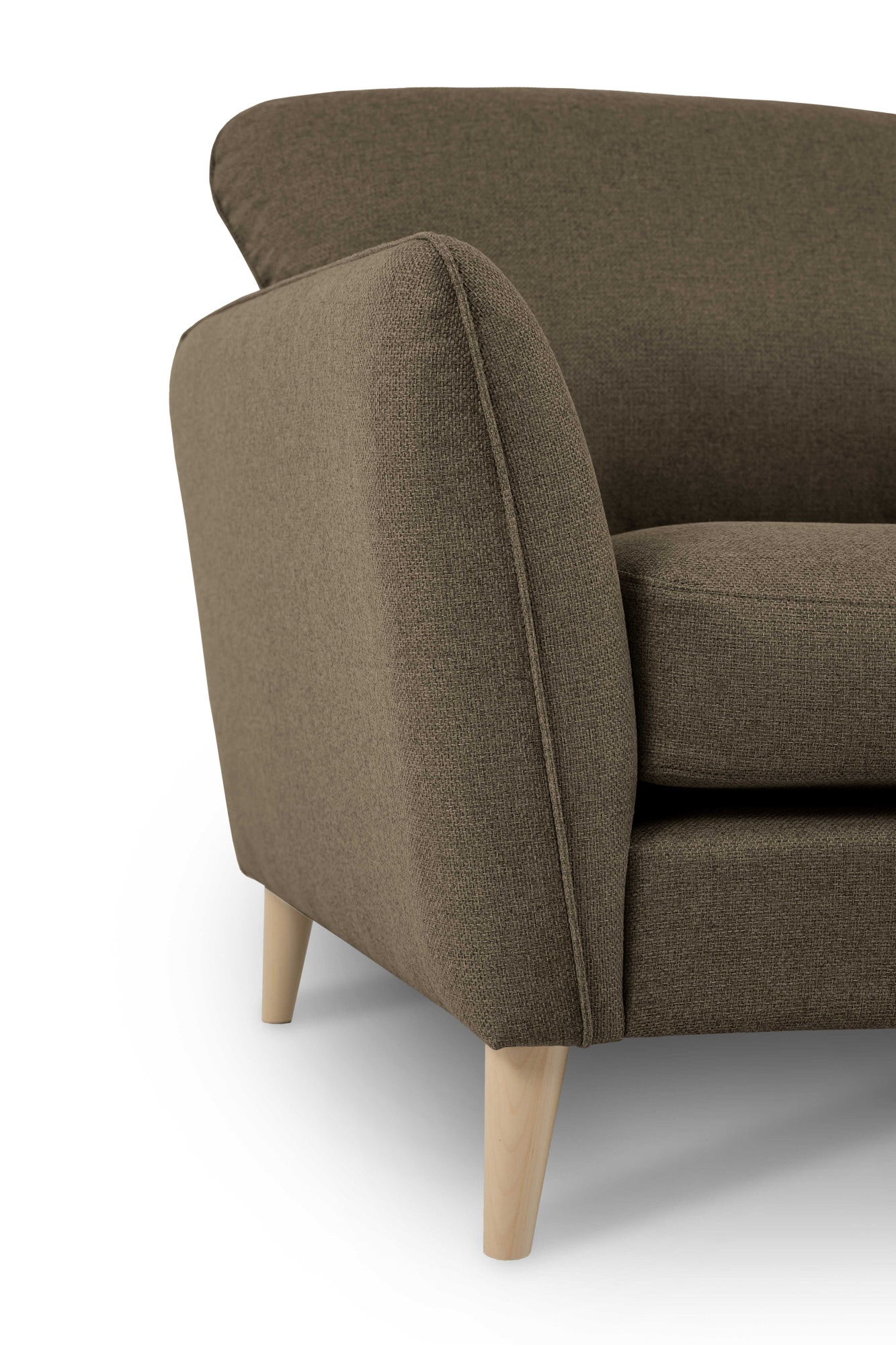 Home affaire 3-Sitzer »MARSEILLE Sofa 206 cm«, mit Massivholzbeinen aus Eiche, verschiedene Bezüge und Farbvarianten
