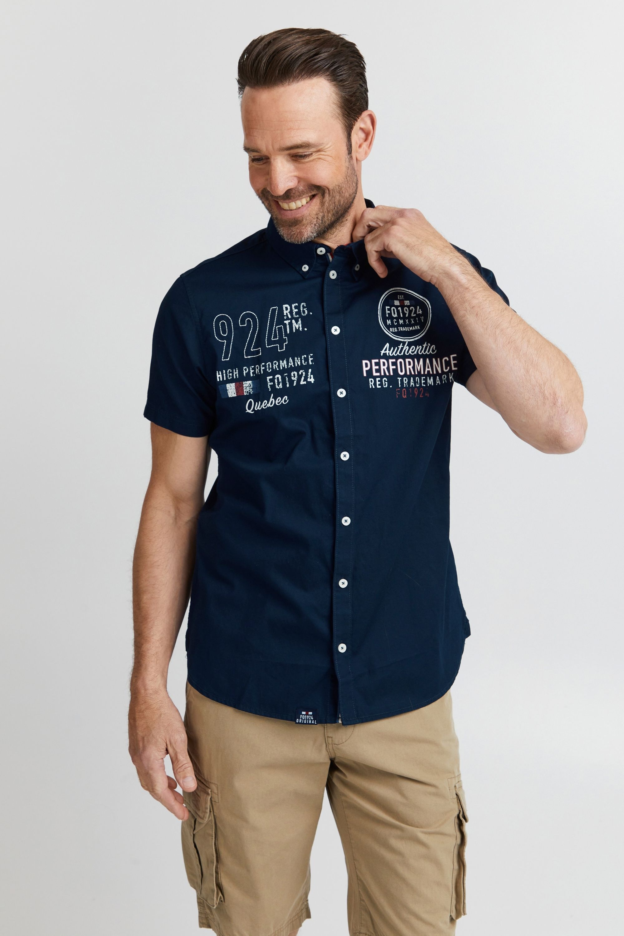 FQ1924 Kurzarmshirt »Kurzarmhemd FQRontus«