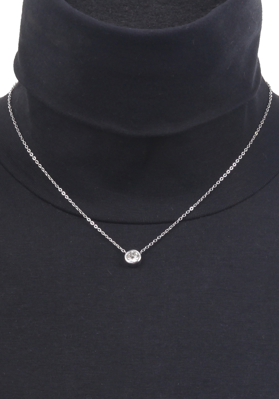 Firetti Kette mit Anhänger »dezent, schlicht, klassisch, rund« mit Glasstein