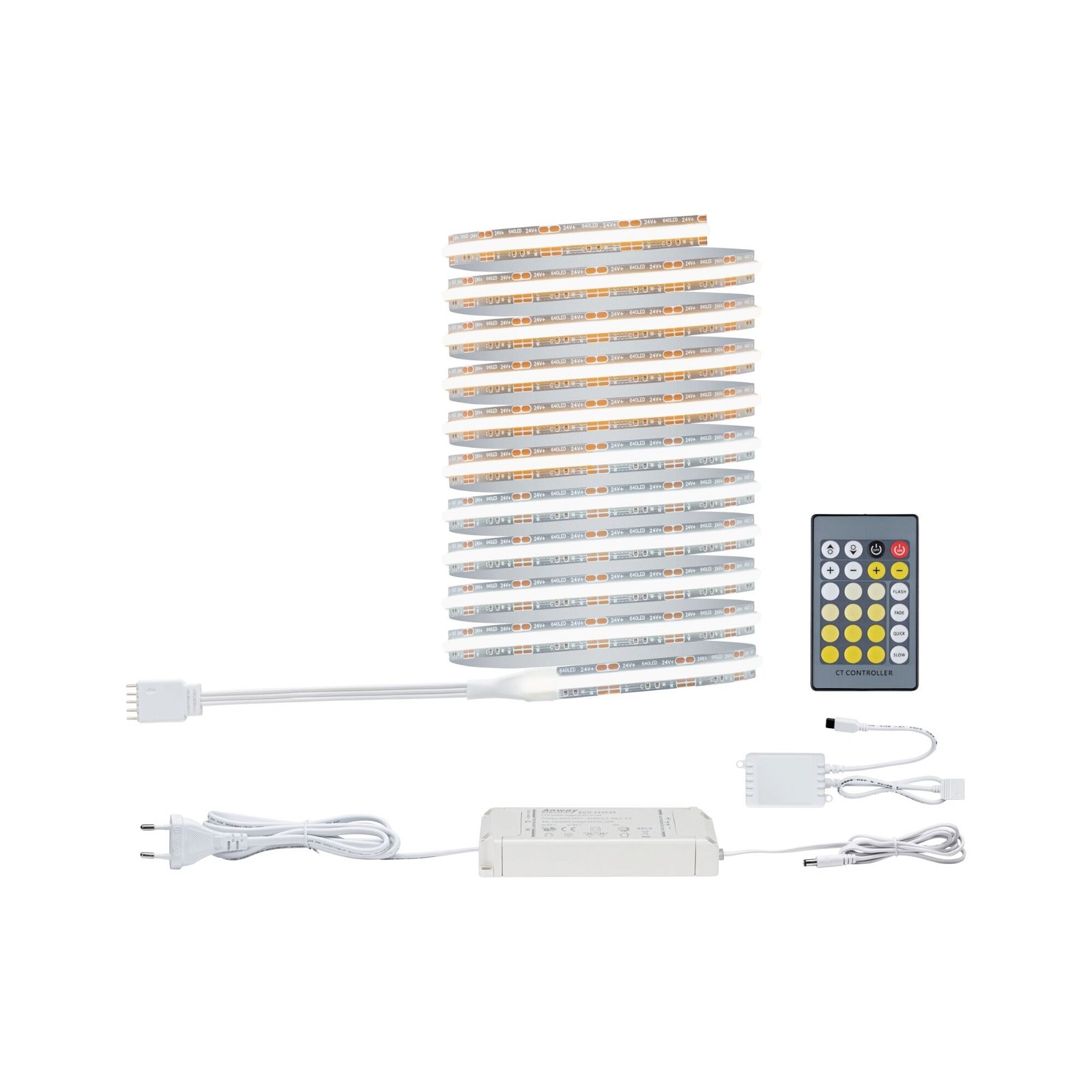 LED-Streifen »MaxLED 500 Basis Set 3m 15W 230/24V silber Kunststoff«, 1 St.-flammig,...