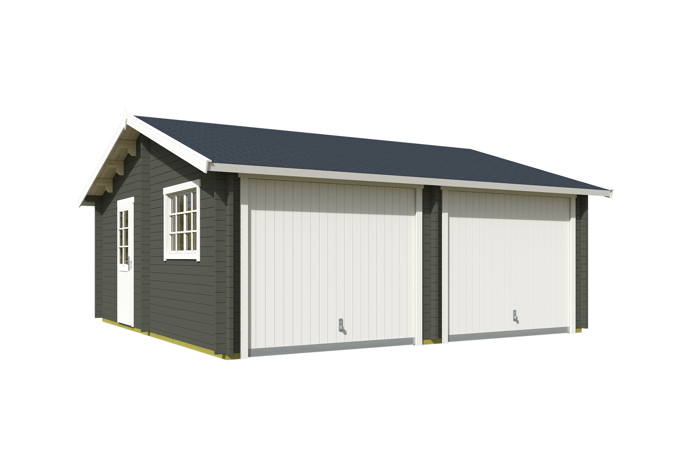 Nordic Holz Garage »FALKLAND« BxT: 635x628 cm, 207 cm Einfahrtshöhe, mit Schwingtor