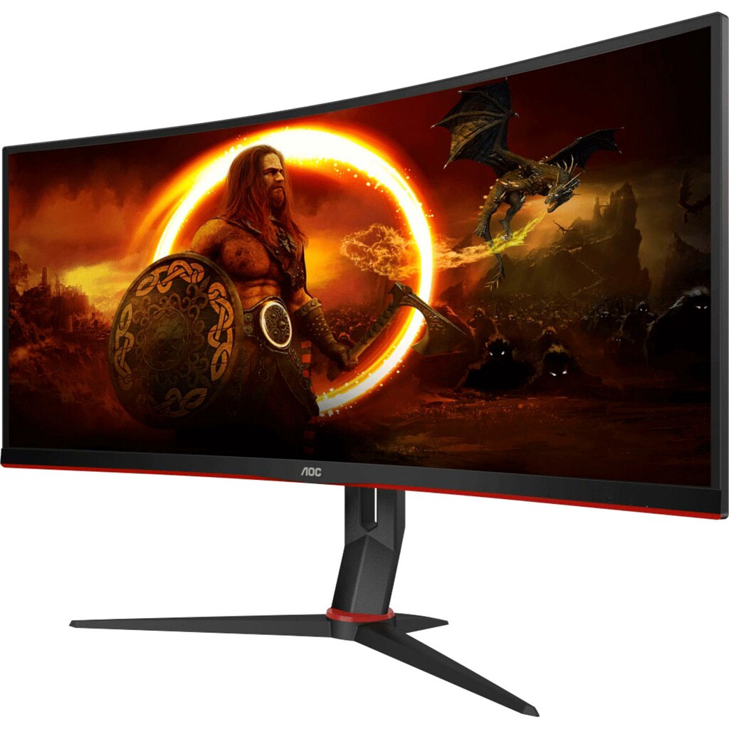 AOC Curved-Gaming-Monitor »CU34G2/BK«, 86,4 cm/34 Zoll, 3440 x 1440 px, QHD+, 1 ms Reaktionszeit, 100 Hz