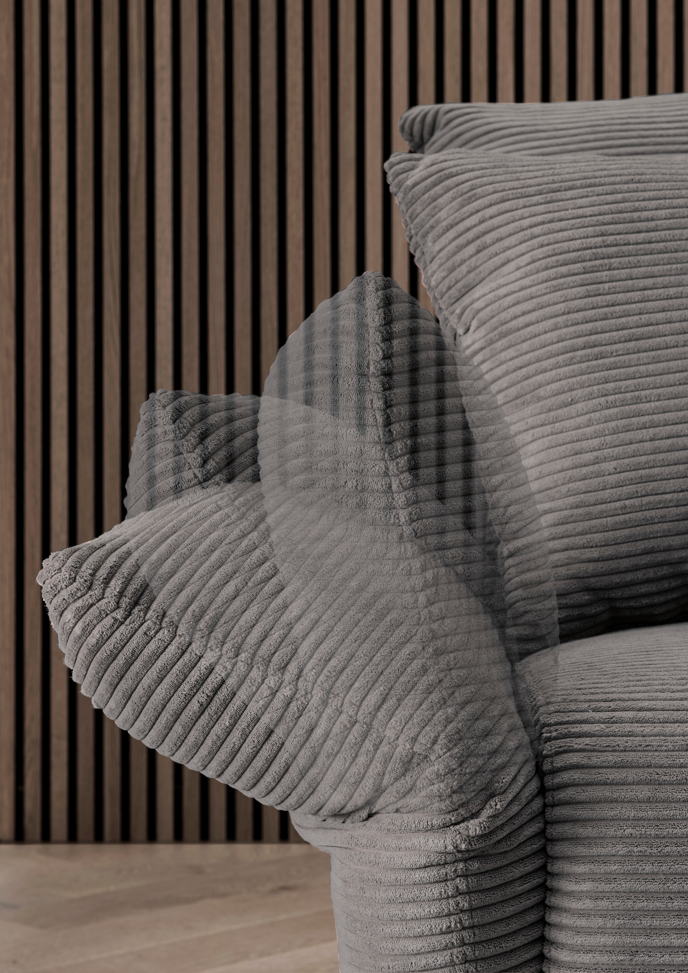 INOSIGN Ecksofa »Amarena L-Form«, inklusive Armlehnenverstellfunktion, 4x Zierkissen gratis