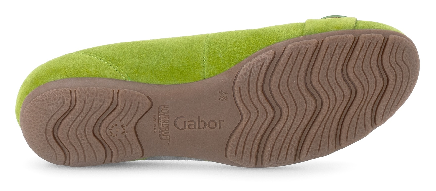 Gabor Ballerina, flache Schuhe, Slipper mit Hovercraft Luftkammern-Laufsohle