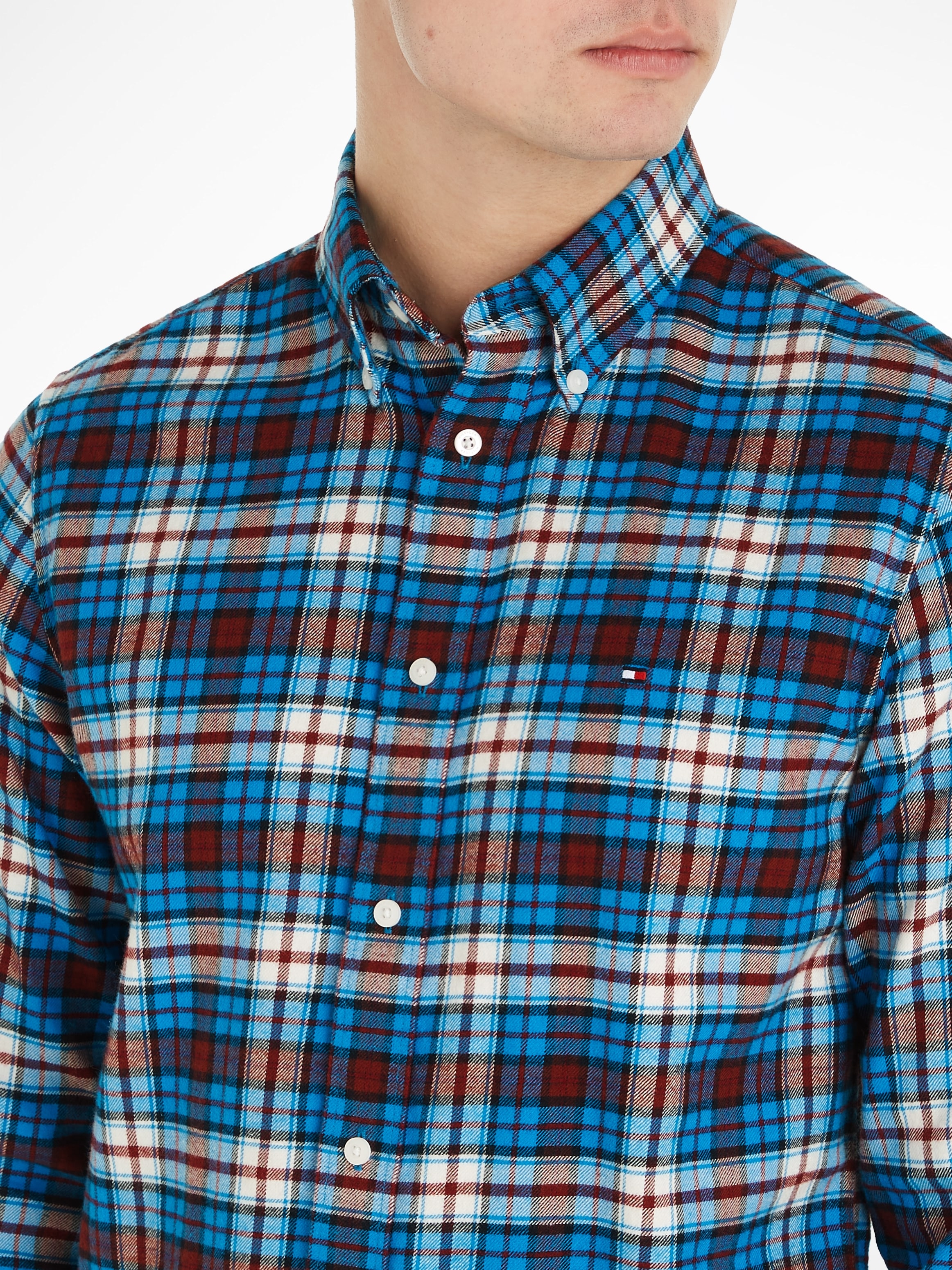 Tommy Hilfiger Karohemd »BRUSHED TOMMY TARTAN SMALL SHIRT«