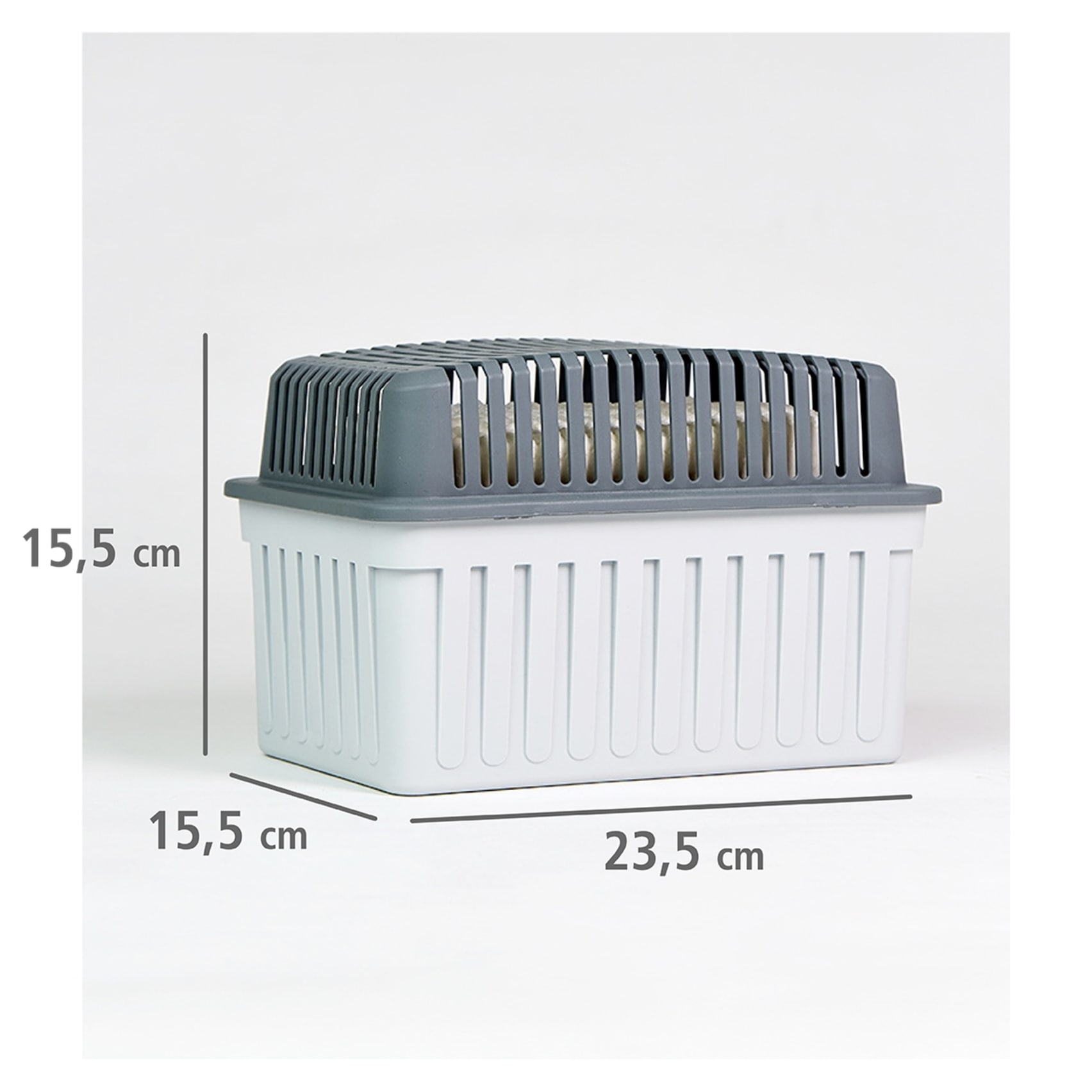 WENKO Luftentfeuchter »Grau 1 KG« für 80 m³ Räume für Räume bis 80 m³, entfeuchtet geräuschlos und ohne Strom
