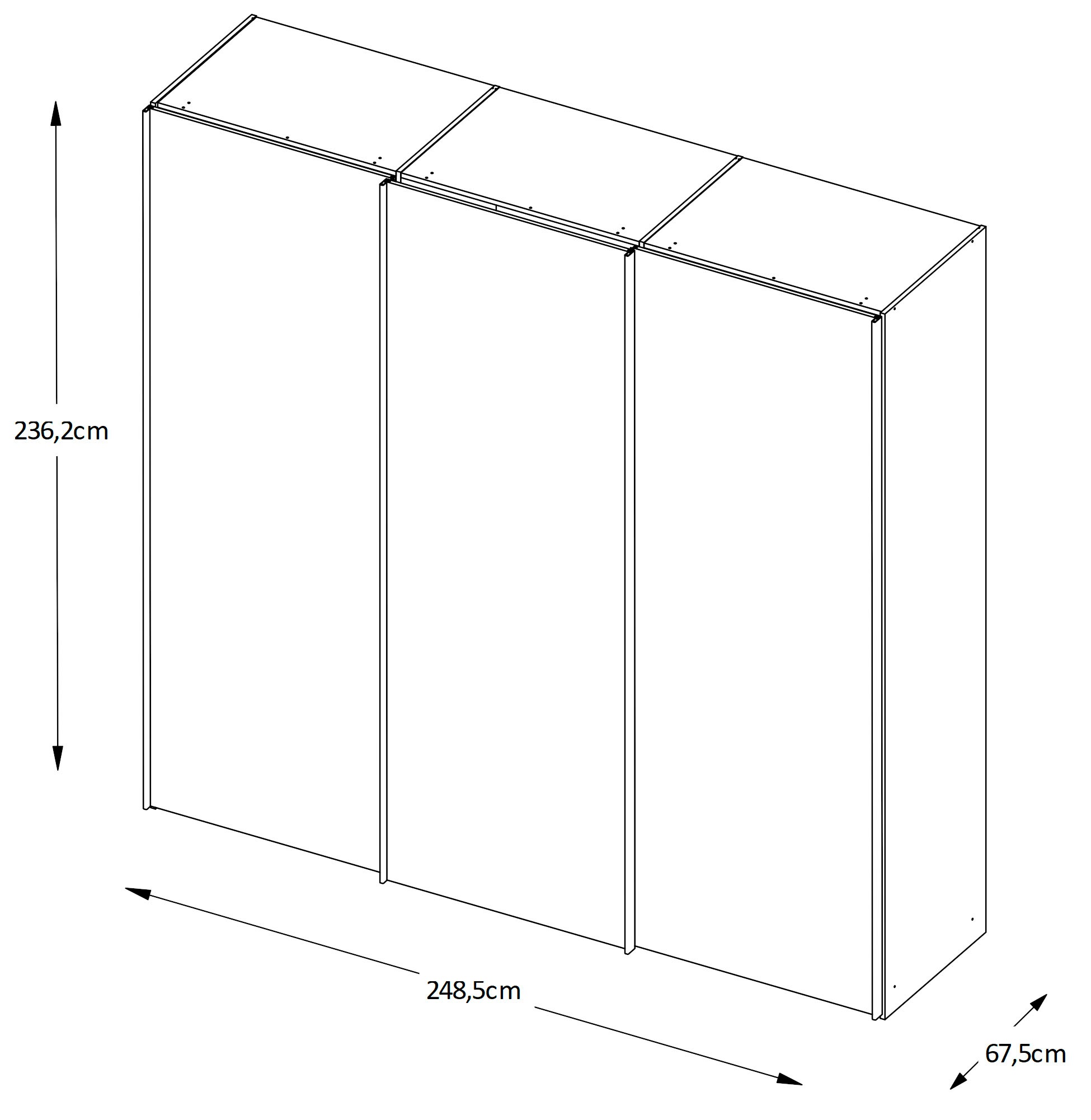 STAUD Schwebetürenschrank »Sinfonie Plus, edles Design in hochwertiger Qualität, Made in Germany« Mit vier verschiedenen Ausstattungsvarianten