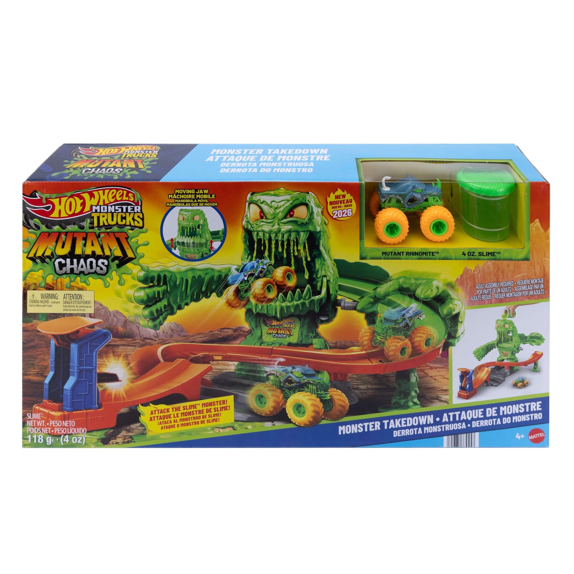 Hot Wheels Autorennbahn »Hot Wheels Monster Trucks 1:64 Mutant Monster Duell«