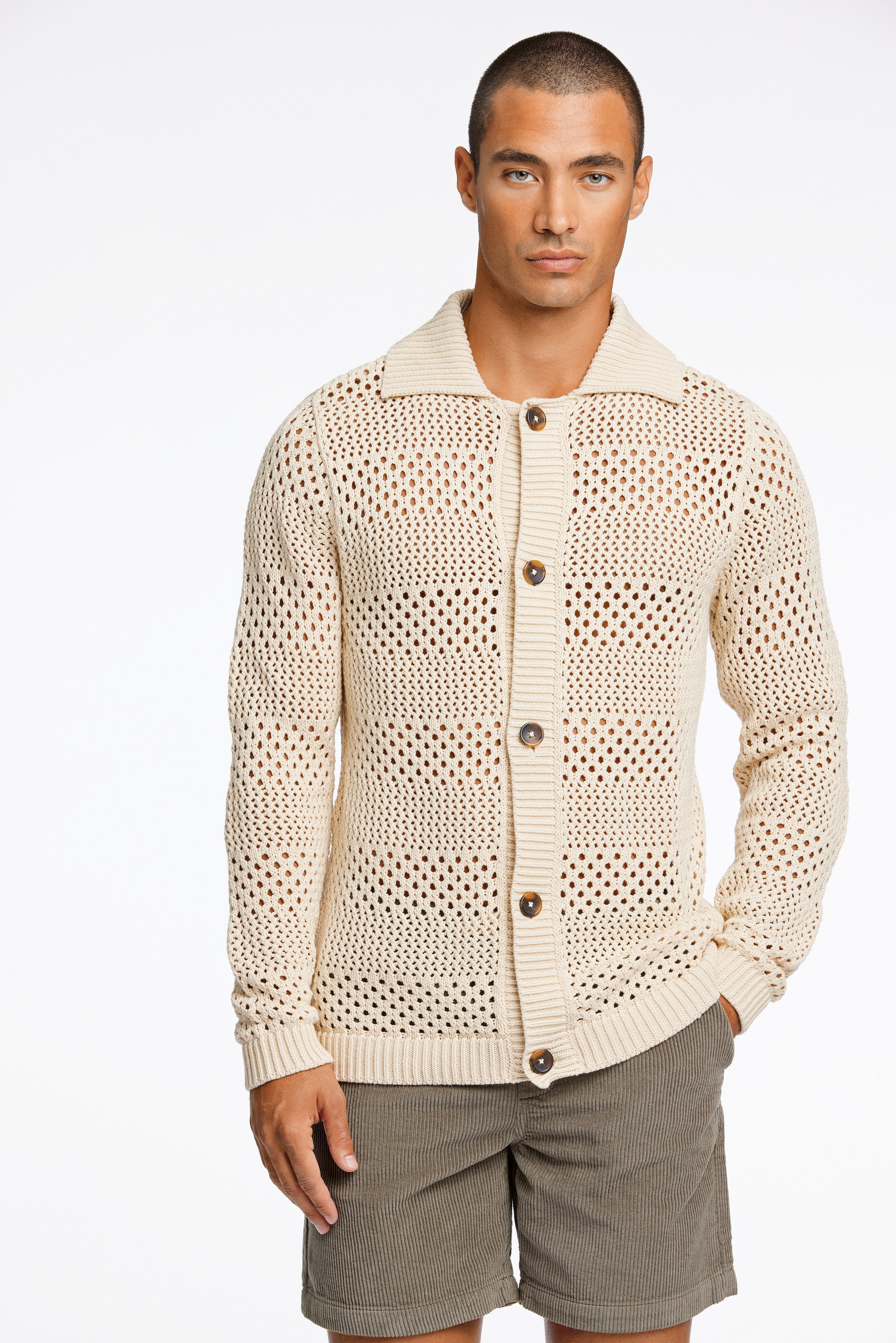 LINDBERGH Cardigan, mit Lochmusterung