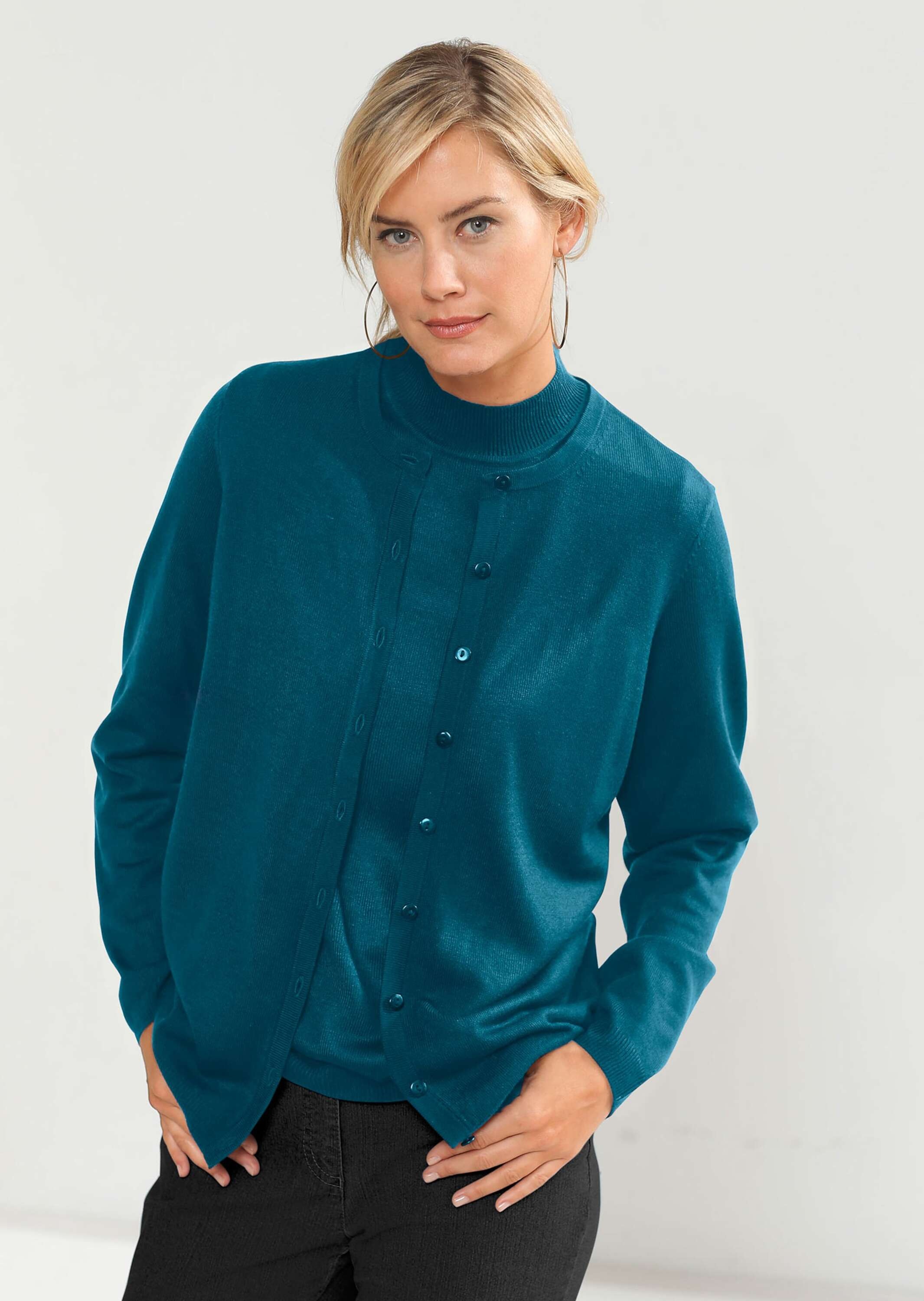 GOLDNER Strickpullover »Pflegeleichtes Basic-Strickset« Ohne