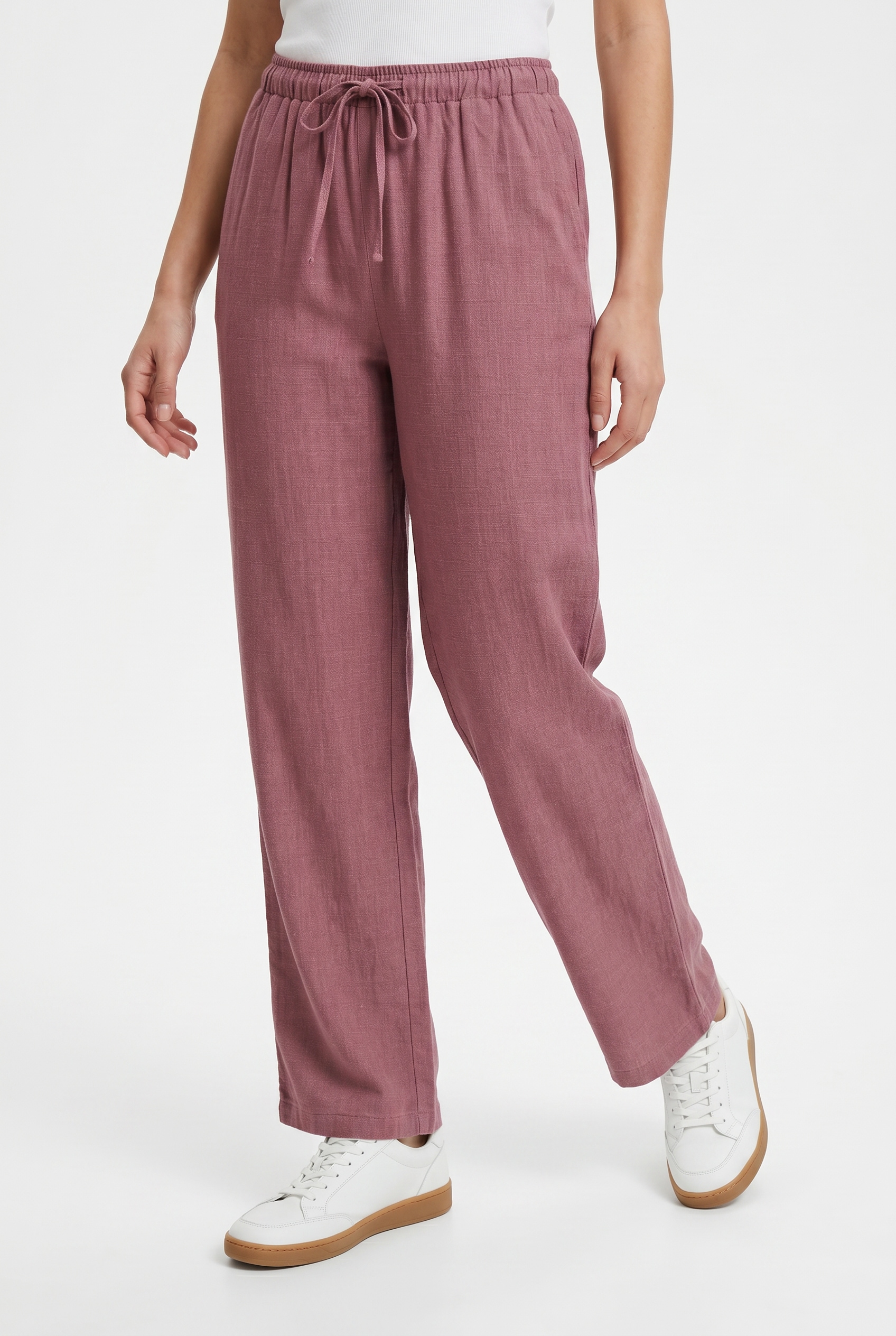 ONLY Schlupfhose »ONLSIESTA MW PULL-UP LINEN BL PNT NOOS«  Viskosemischung