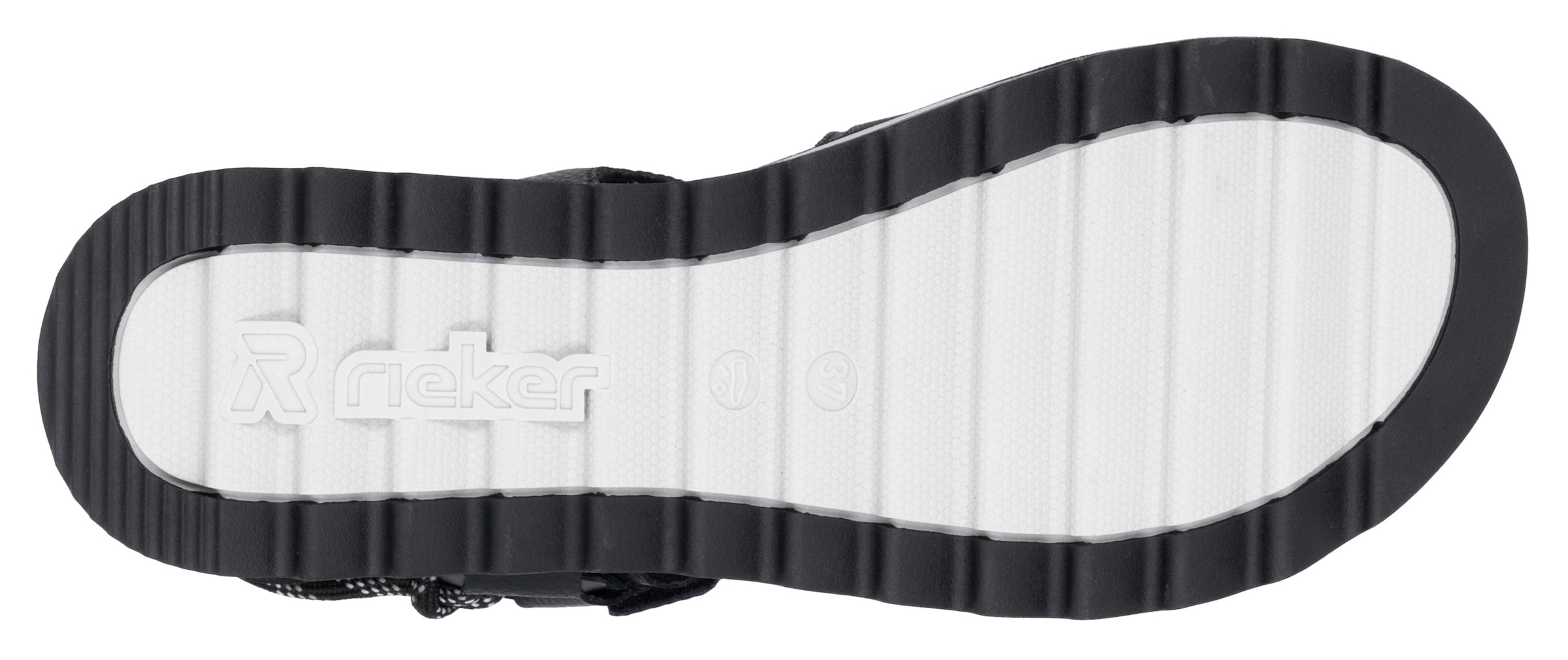 RIEKER Sport Plateausandale »Adelaide«, Sommerschuh, Outdoorsandale, Sandalette mit Klettverschlüsse