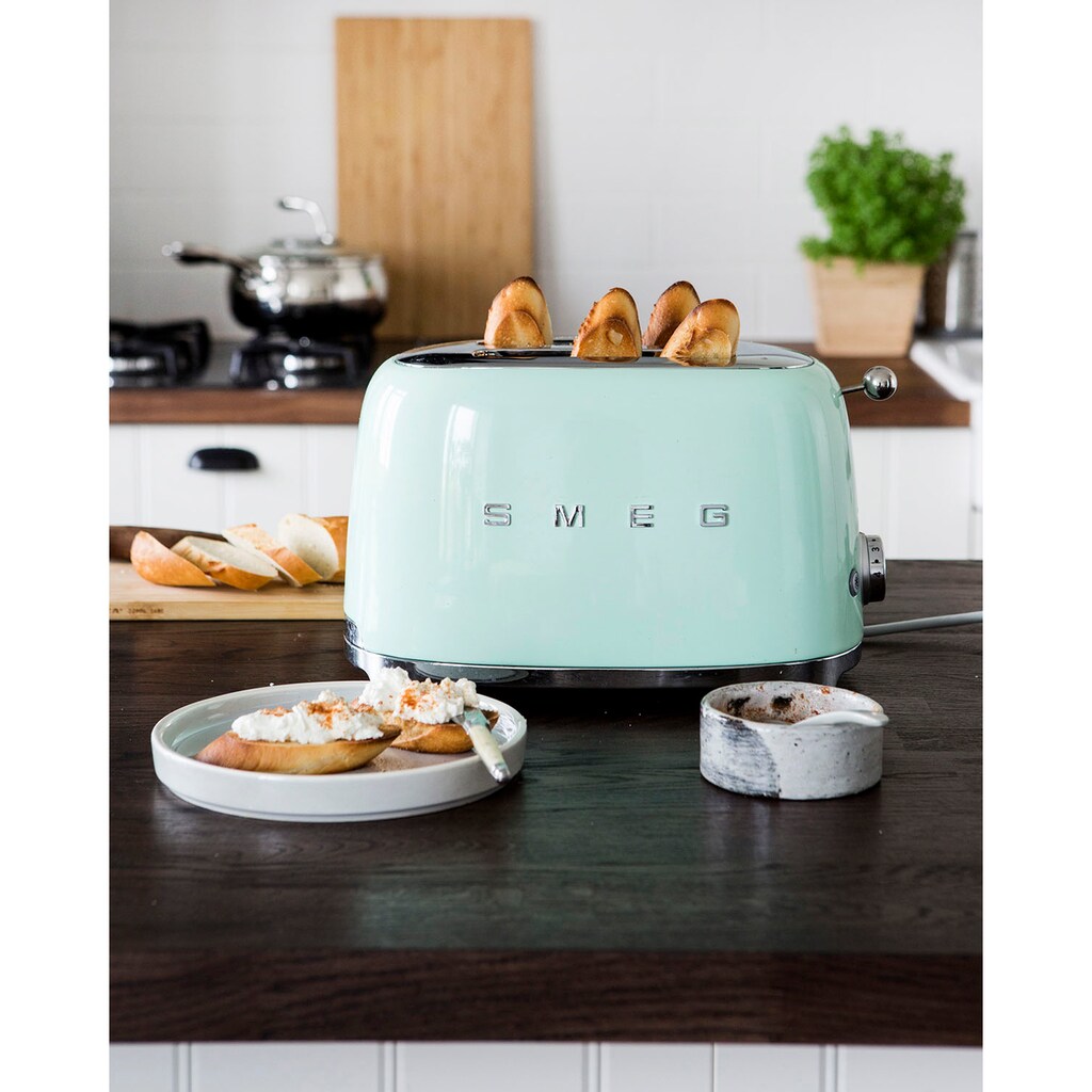 Smeg Toaster »TSF01PGEU«, 2 kurze Schlitze, für 2 Scheiben, 950 W