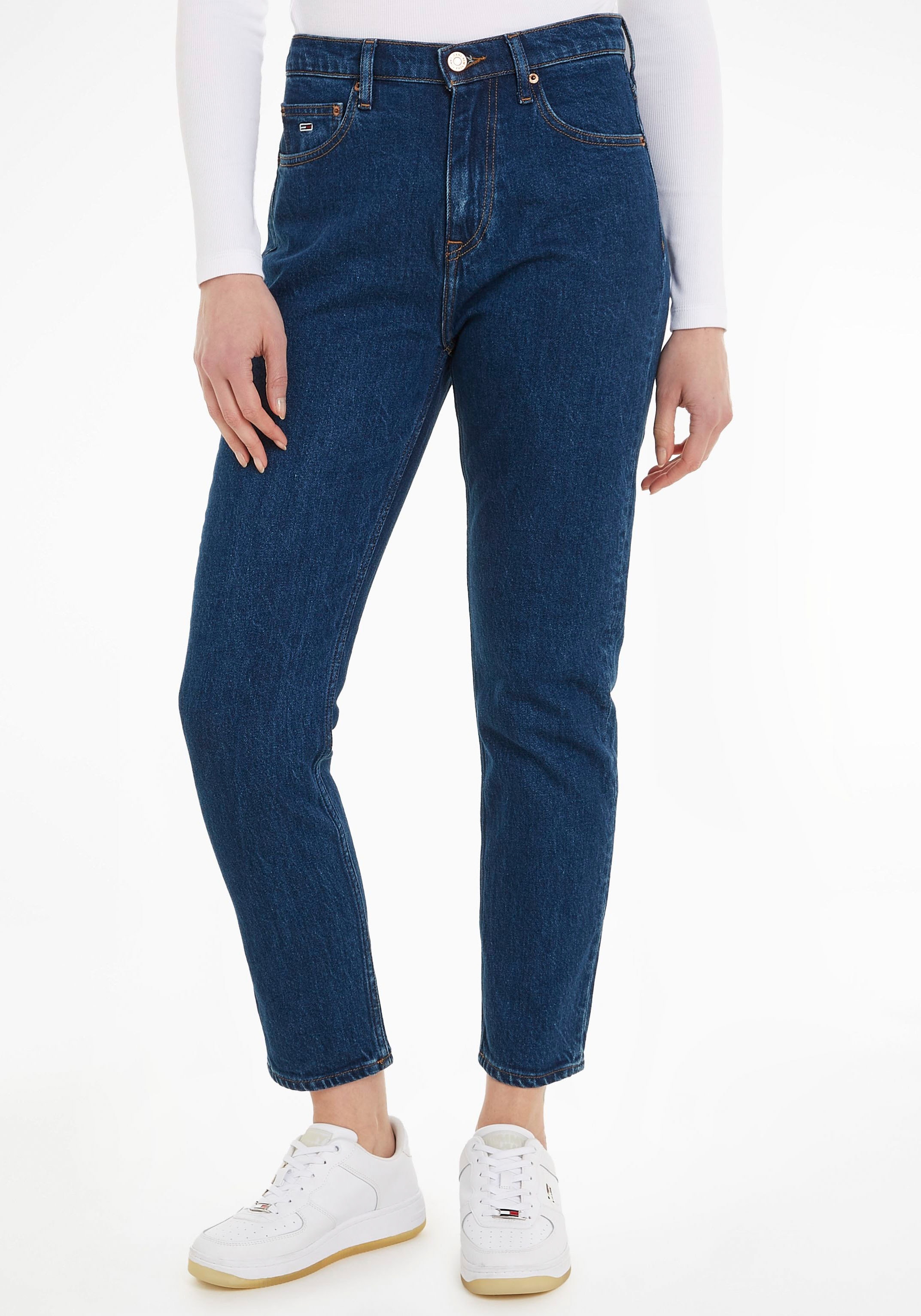 Slim-fit-Jeans »IZZIE HGH SL ANK BH5131«, mit Ledermarkenlabel