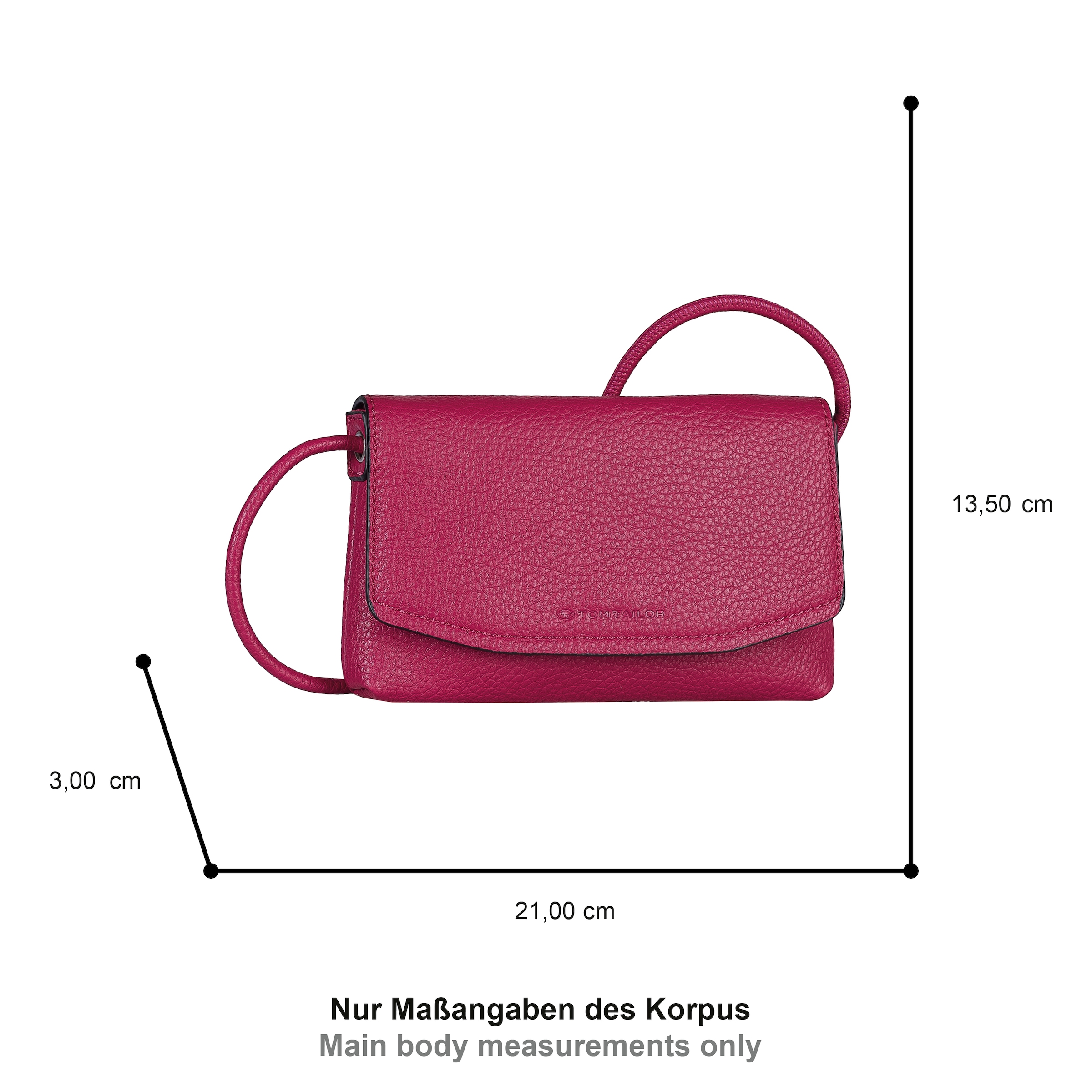 TOM TAILOR Umhängetasche »Rissa« Damen Schultertasche, Handtasche, auch als Clutch tragbar