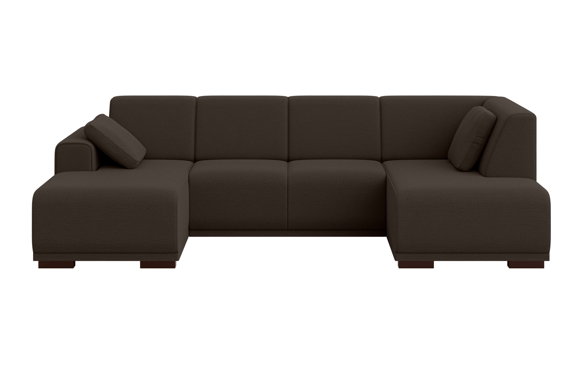 Home affaire Wohnlandschaft »BORNHOLM U-Form mit Recamiere rechts/links, B/T/H: 300/162/85 cm« U-Form mit Wellenunterfederung, Recamiere rechts oder links bestellbar