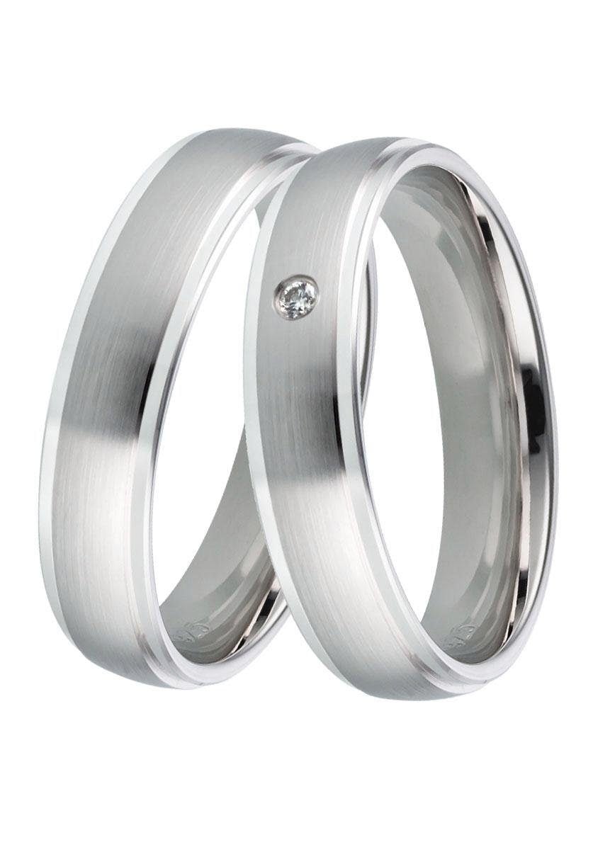 Schmuck Geschenk Silber 925 Germany, in Partnerring mit ohne Trauring LIEBE«, o. Zirkonia Made Ehering