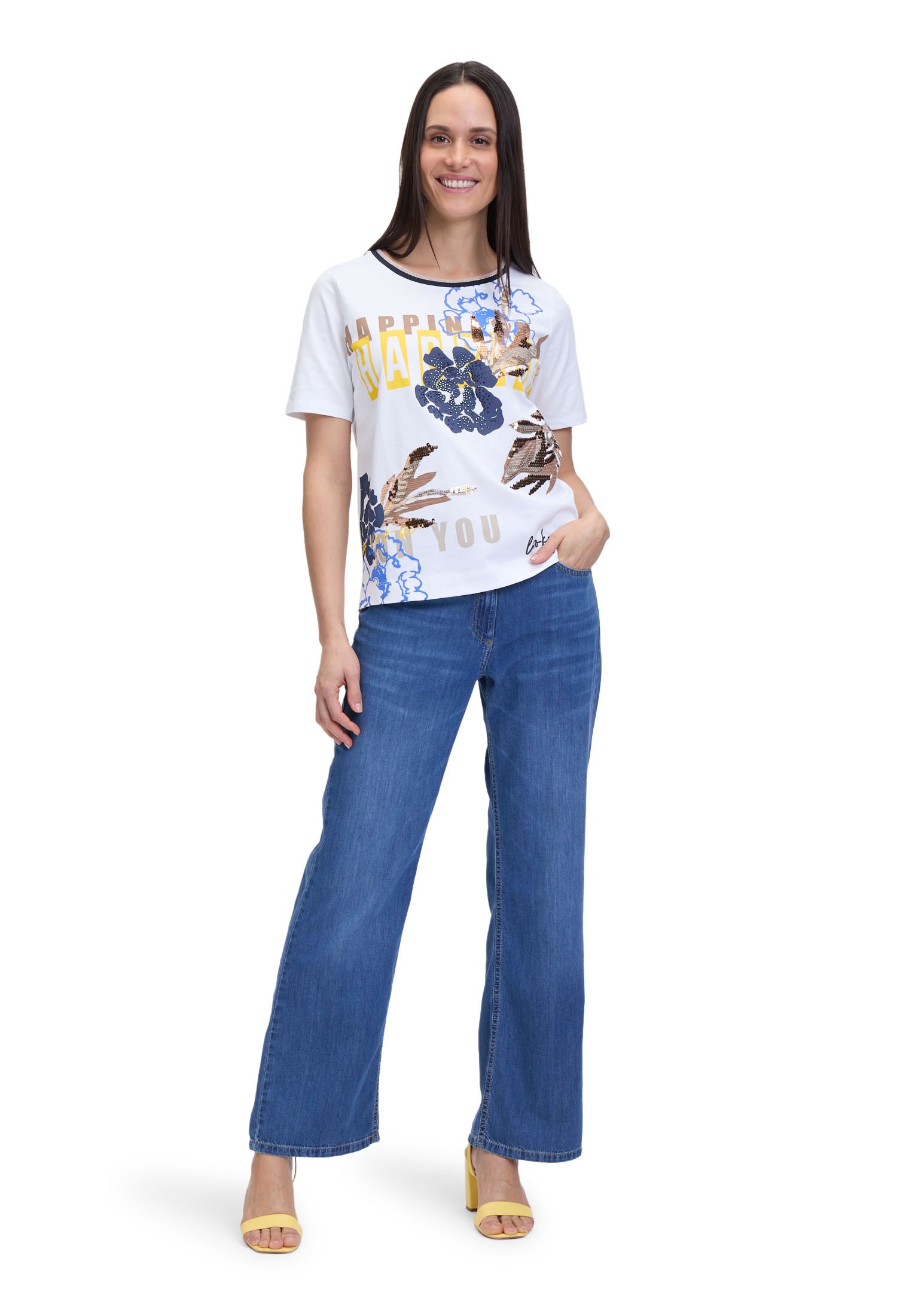Betty Barclay T-Shirt »Basic Shirt mit Rippbündchen«