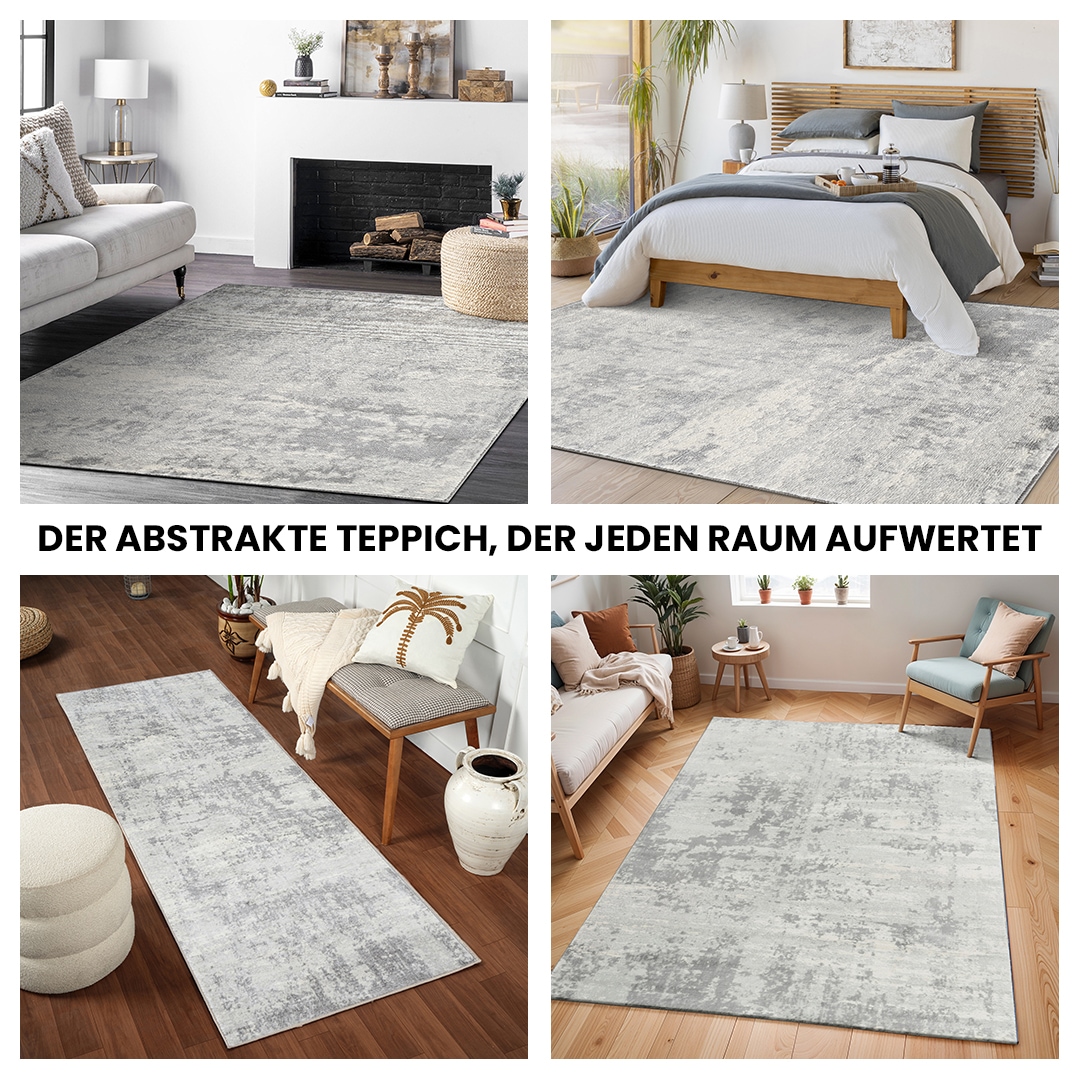Livabliss Teppich »DALI«, rechteckig, 11 mm Höhe, Moderner Designerteppich in Marmor Optik, Kurzflor Wohnzimmerteppich