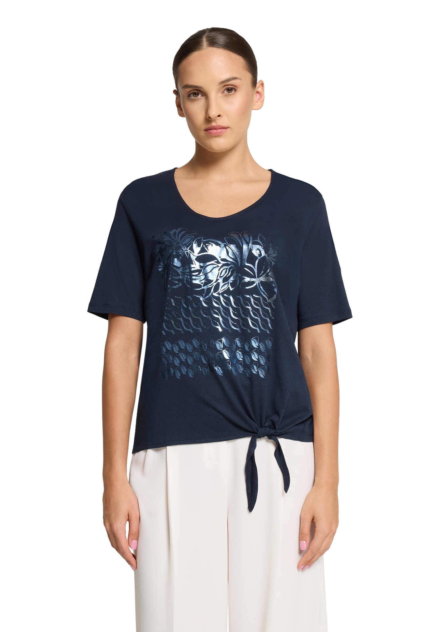 Betty Barclay Langarmshirt »Basic Shirt mit Schleifenknoten«