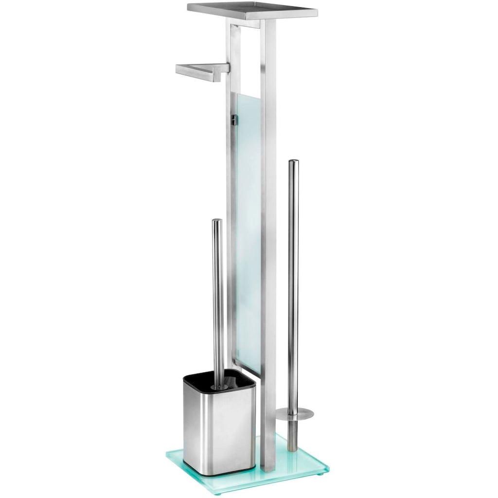 WENKO WC-Garnitur »Debar«, aus Edelstahl-Glas