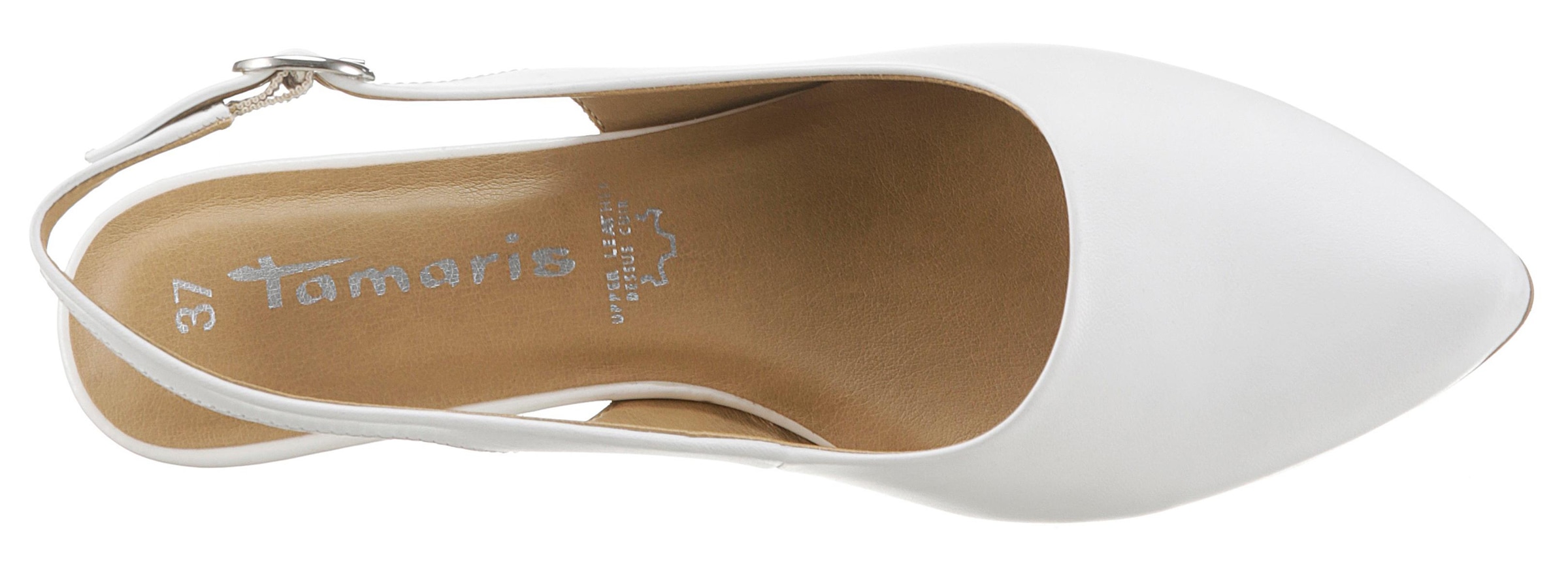 Tamaris Slingpumps »Trina«, Abendschuh, Sommerschuh, Blockabsatz, in schlichtem Design