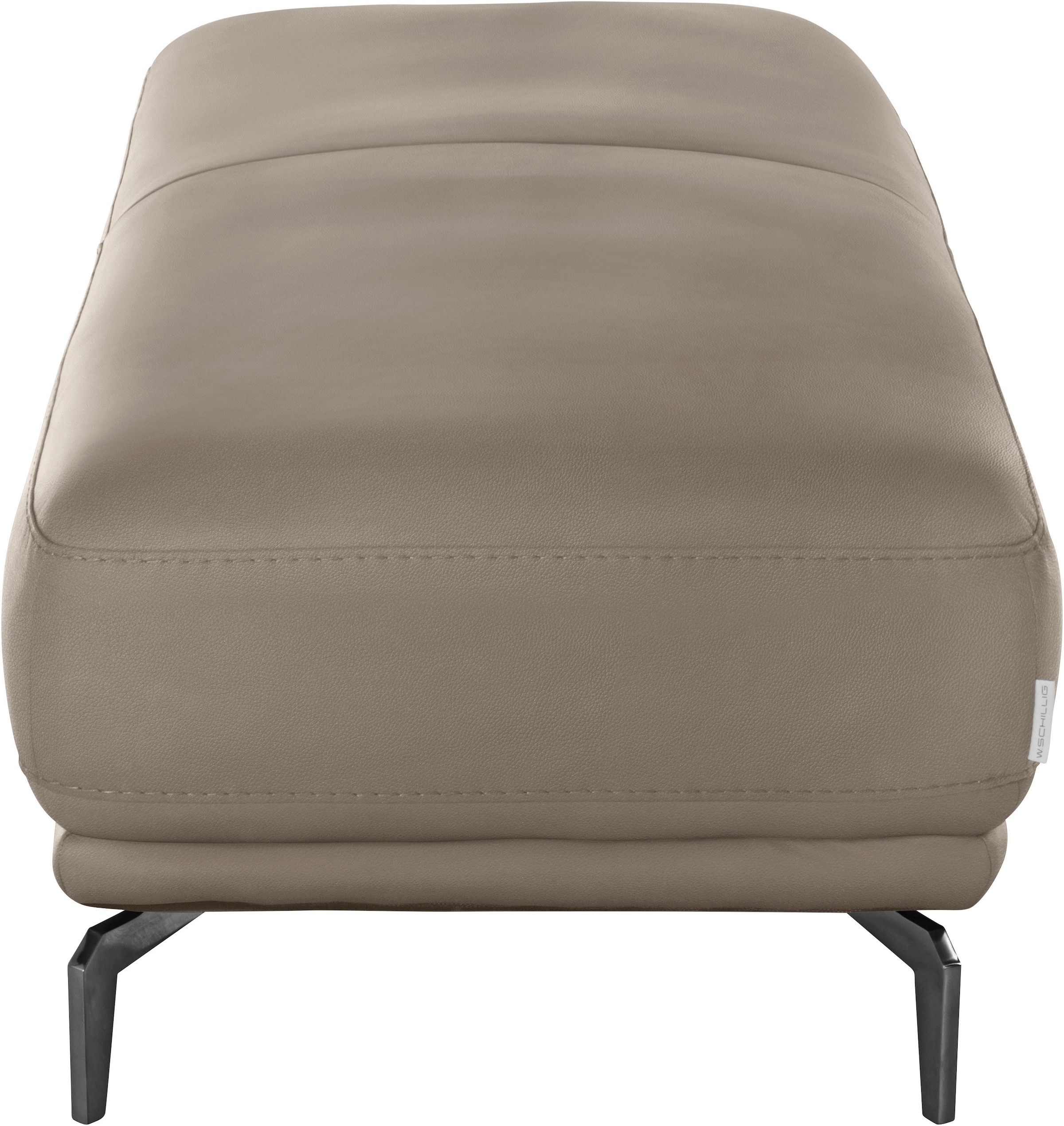 W.SCHILLIG Hocker »montanaa« mit Metallfüßen in Schwarz pulverbeschichtet, Breite 141 cm