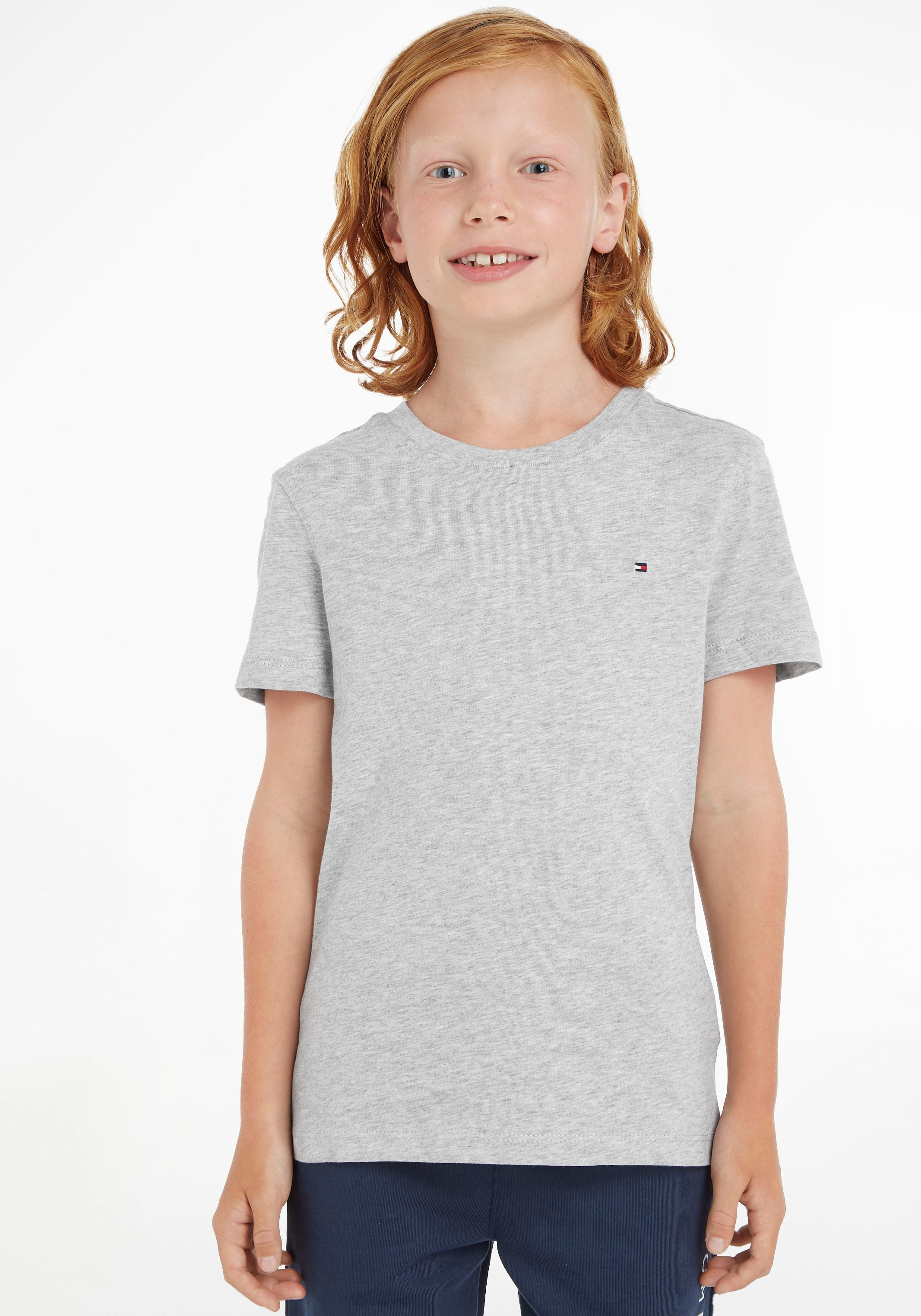 T-Shirt »BOYS BASIC CN KNIT«, für Jungen
