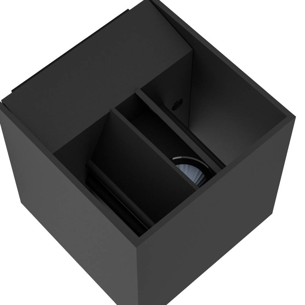 EGLO LED Außen-Wandleuchte »CALPINO Außenwandleuchte, IP54, anthrazit, warmweiß, Außenlampe« LED-Board 1 Stk. Warmweiß Außenleuchte, LED Wandleuchte, Garten, 2x3,3W, Up- und Down Light