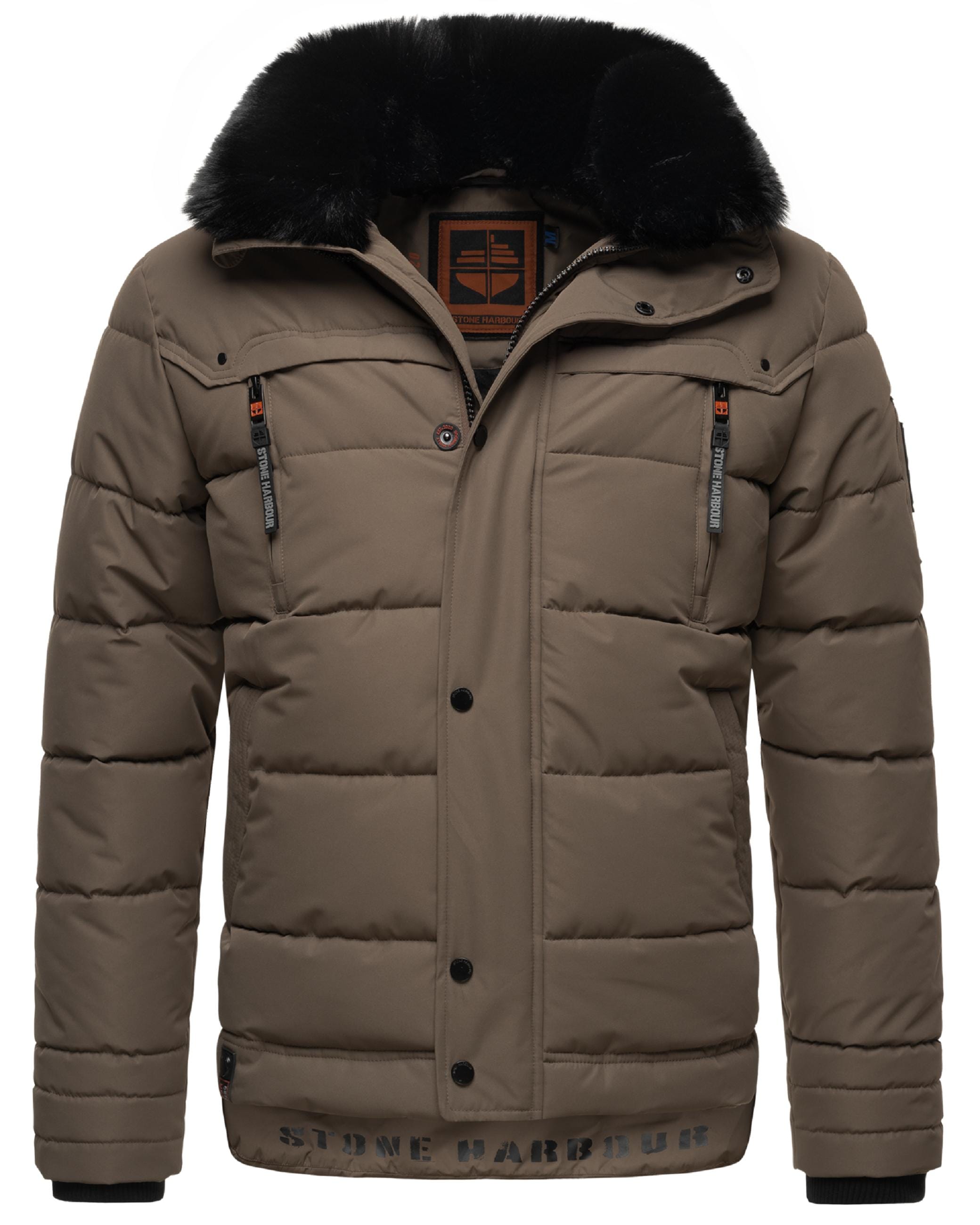 Stone Harbour Steppjacke »Winterjacke Witaas«, mit Kapuze