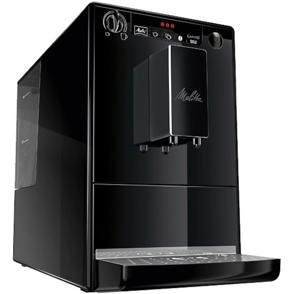 Melitta Kaffeevollautomat »Solo® E950-322, pure black«, aromatischer Kaffee & Espresso bei nur 20 cm Breite
