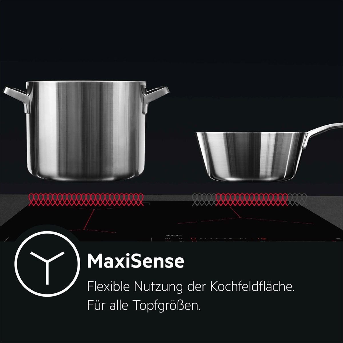 AEG Induktions-Kochfeld »IAE84411XB«, SenseBoil - Überkochschutz