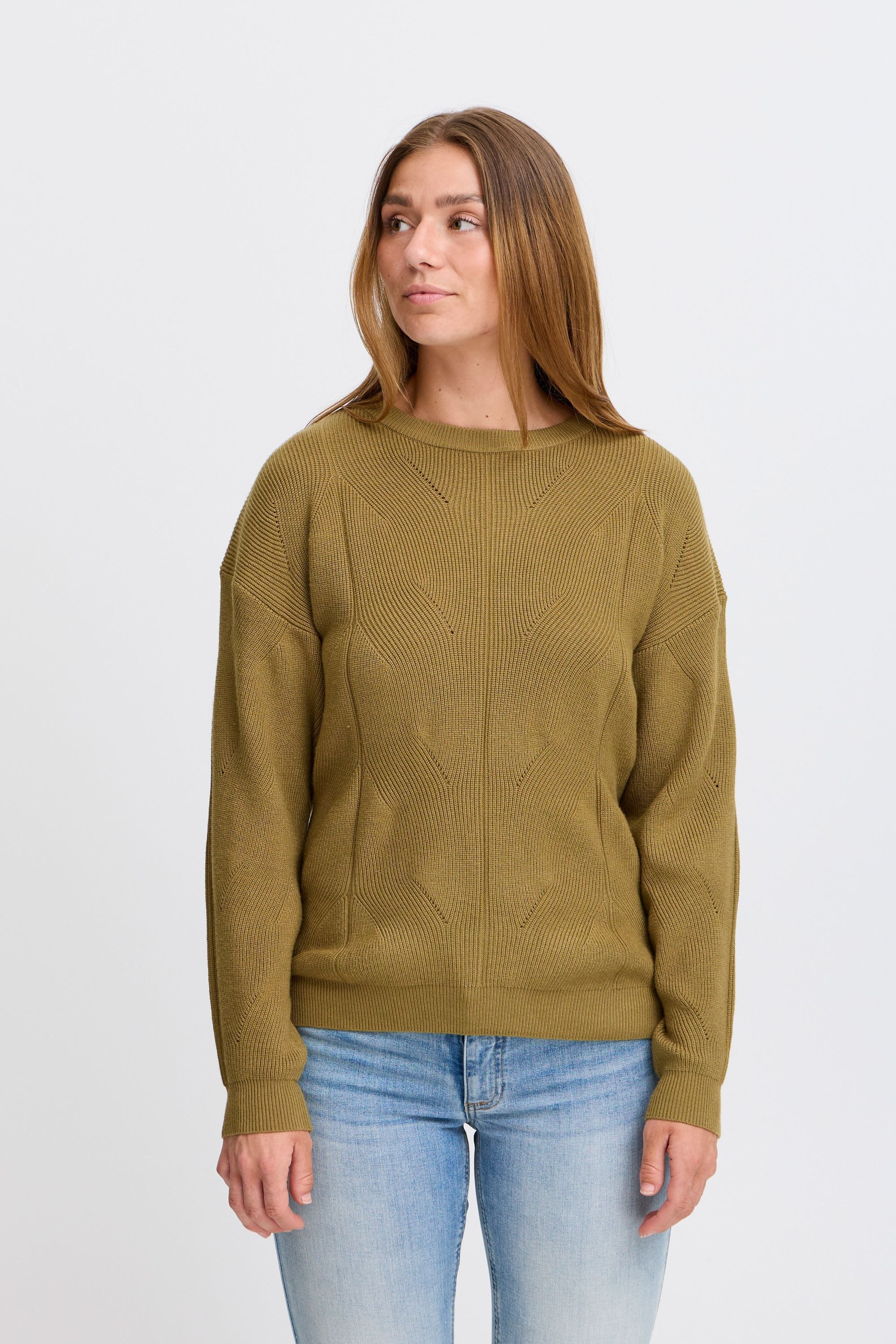 Ichi Strickfleece-Pullover »Strickpullover IHBoston«