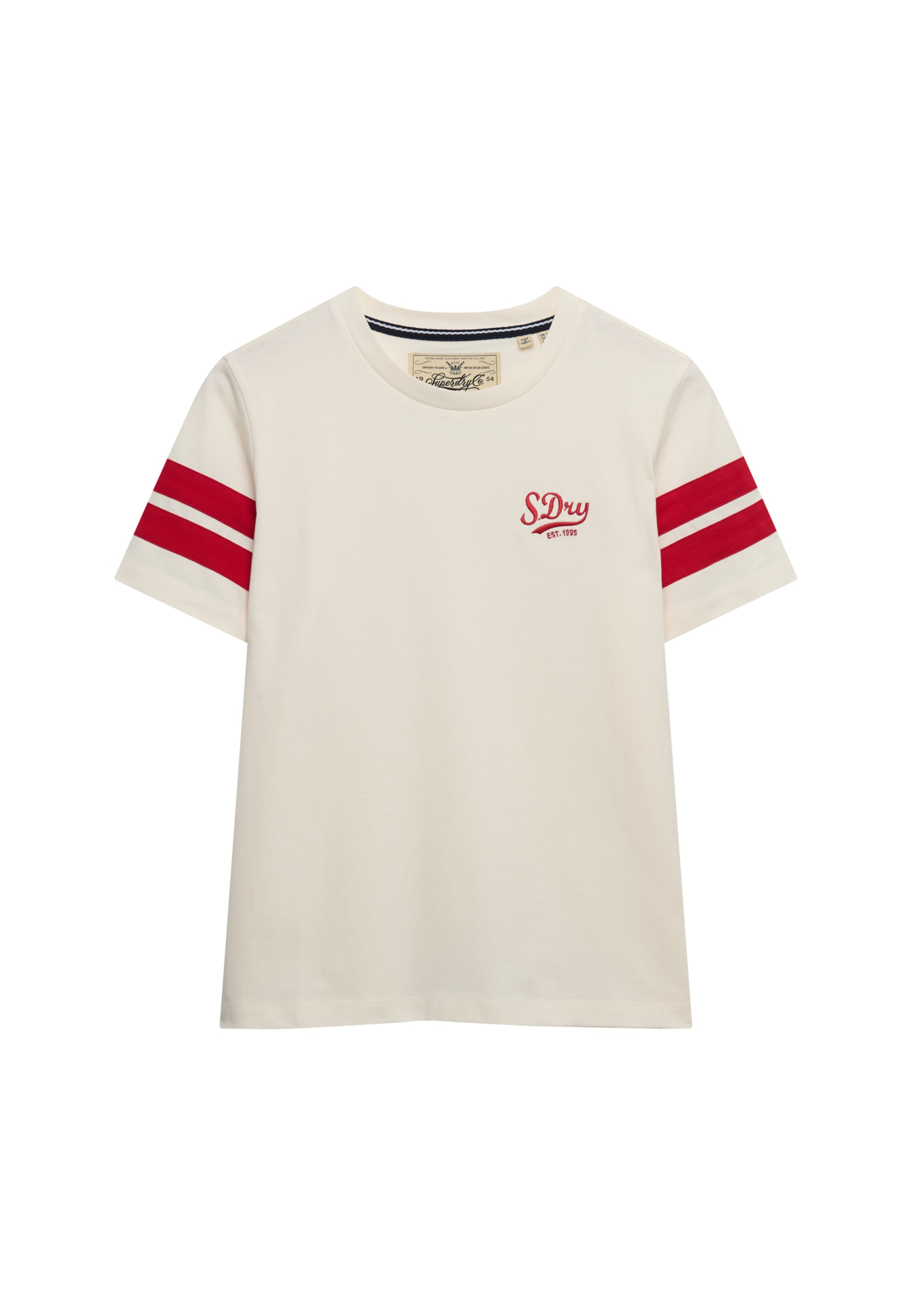 Superdry Print-Shirt »VARSITY STRIPE SCRIPT TEE«