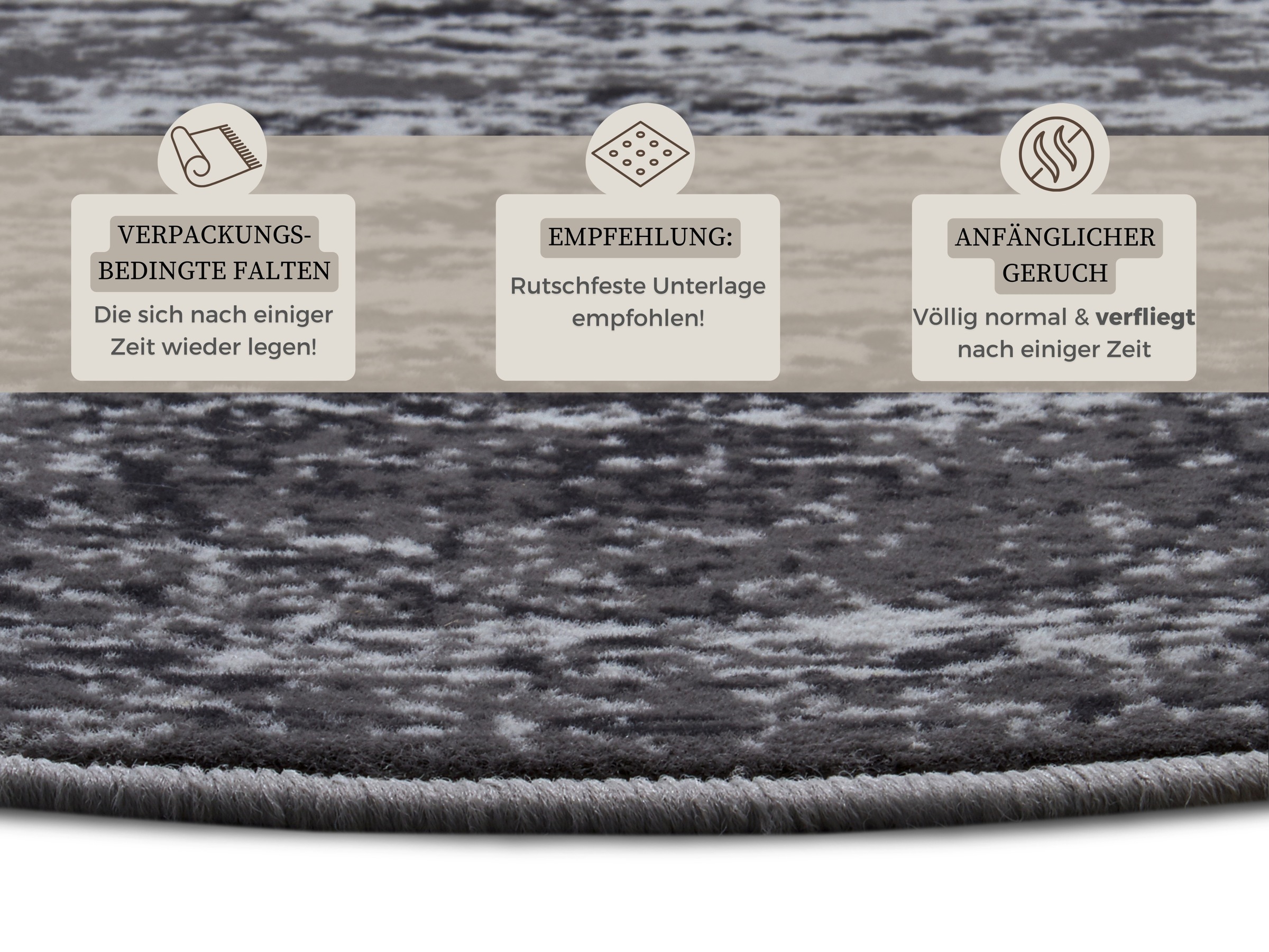 HANSE Home Teppich »Meridional«, rund, 9 mm Höhe, Orientalisch, Orient, Kurzflor, Wohnzimmer, Schlafzimmer, Vintage
