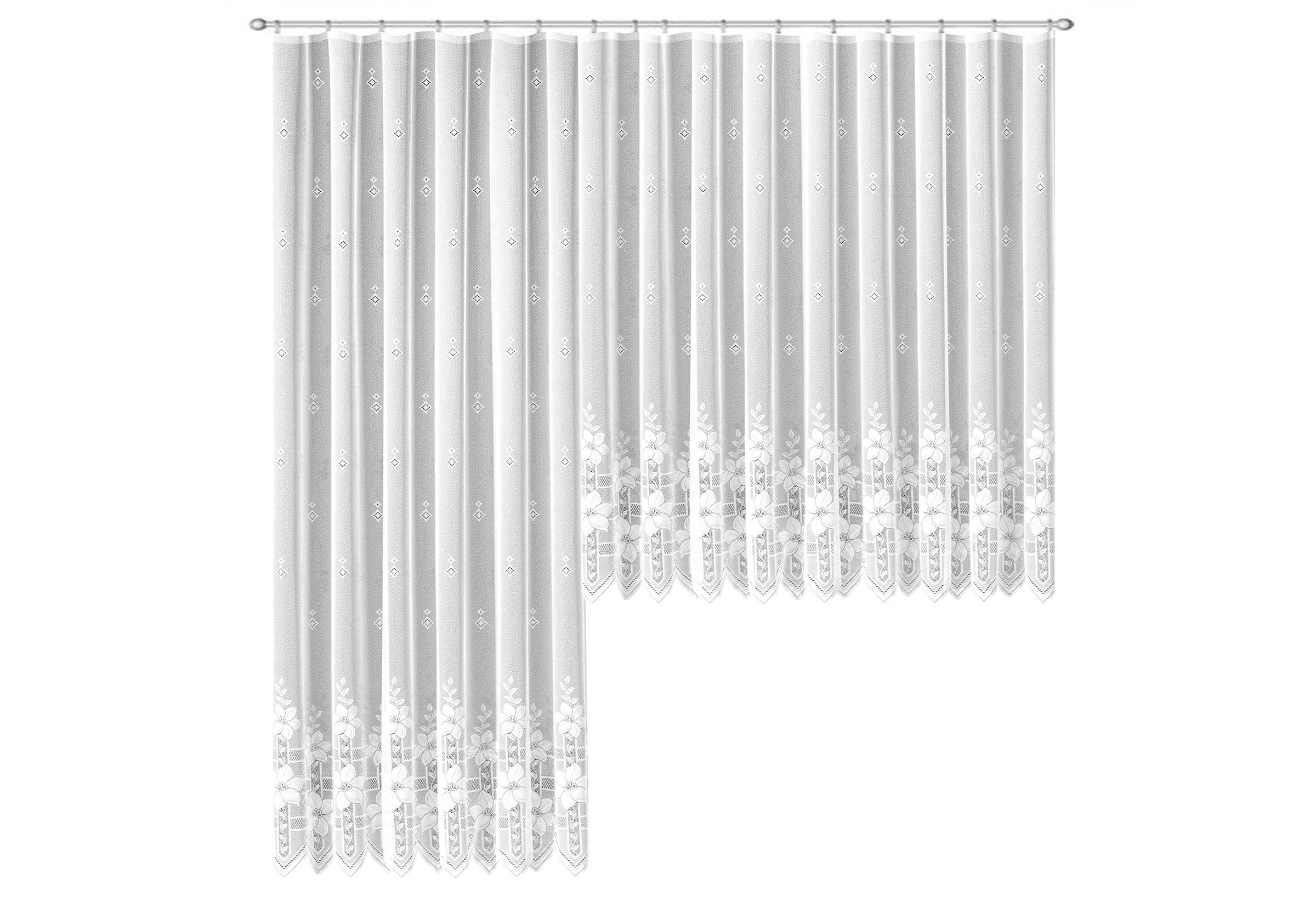 Weckbrodt Gardine »Wien« Kräuselband 1 Stk. tlg. Jacquard, strukturiert, Allover,floral,halbtransparent, Bordüre, Store
