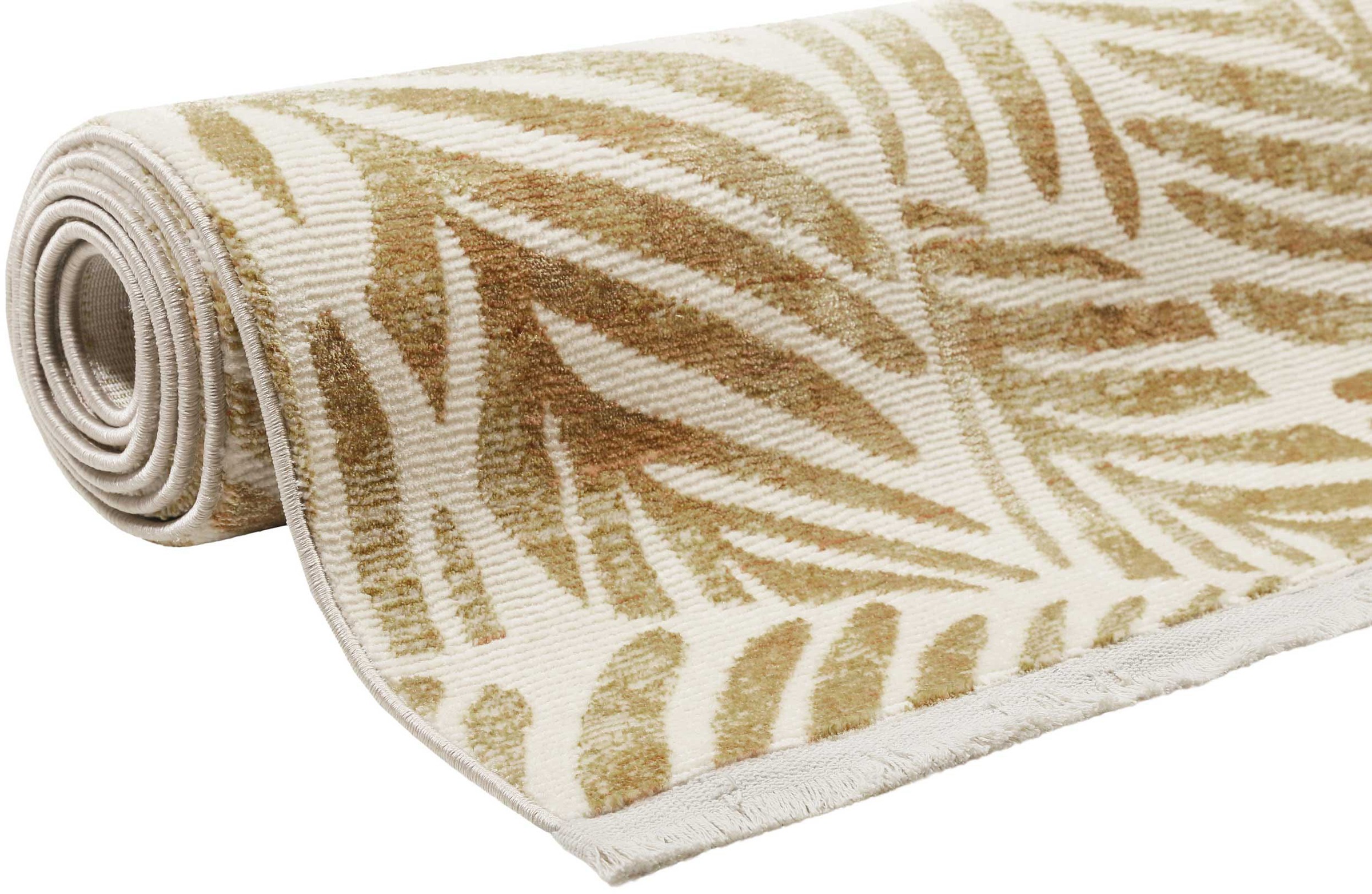 Esprit Teppich »Victoria ESP-21078« rechteckig 7 mm Höhe Moderner Design Kurzflorteppich mit Fransen, Wohnzimmer