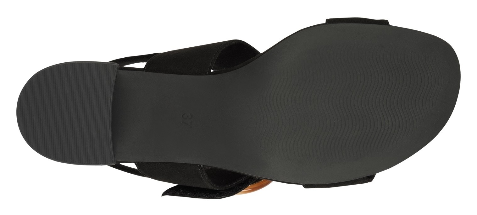 MARCO TOZZI Sandalette  , Blockabsatz, Riemchensandale, Festtagsschuh mit großer Zierschnalle