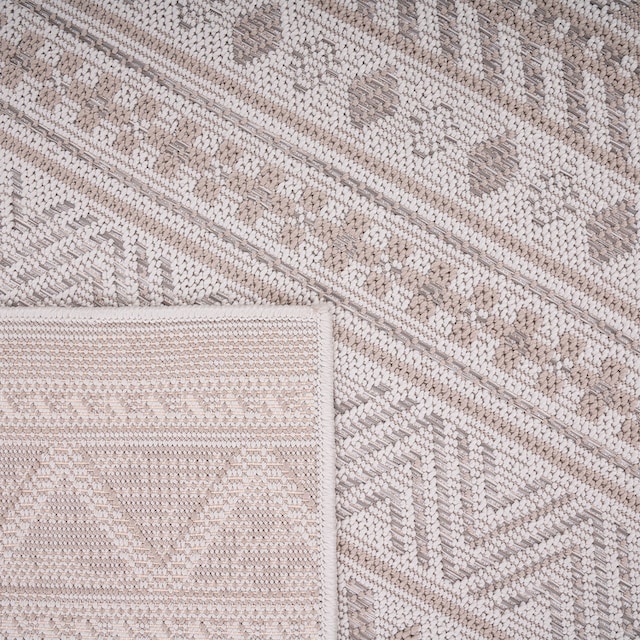 Paco Home modernes geeignet Flachgewebe, mit Outdoor Design Teppich »Vermont rechteckig, gesteift, Rauten, 184«