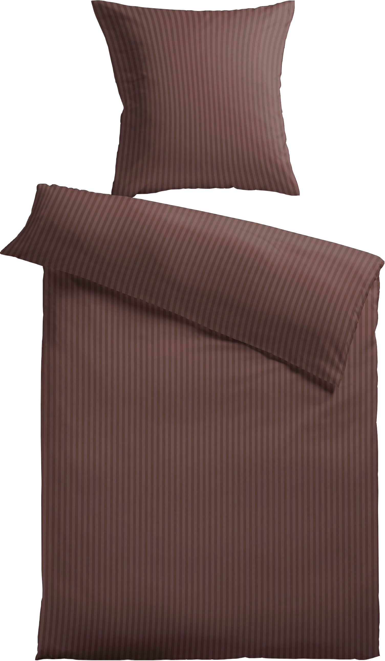 KiNZLER Bettwäsche »Damast-Streifen« 2 Stk. tlg. aus Mikrofaser