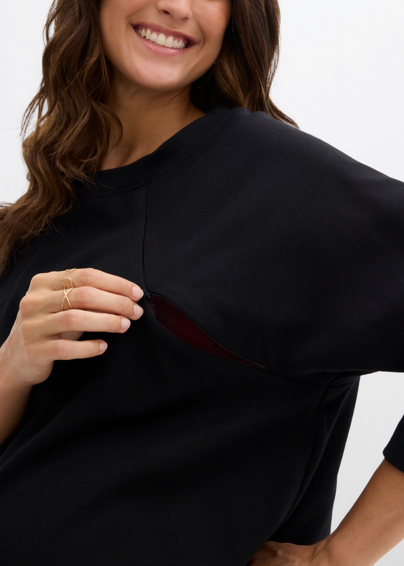 bonprix Sweatshirt , mit unauffälligen Reißverschlüssen an der Vorderseite, casual
